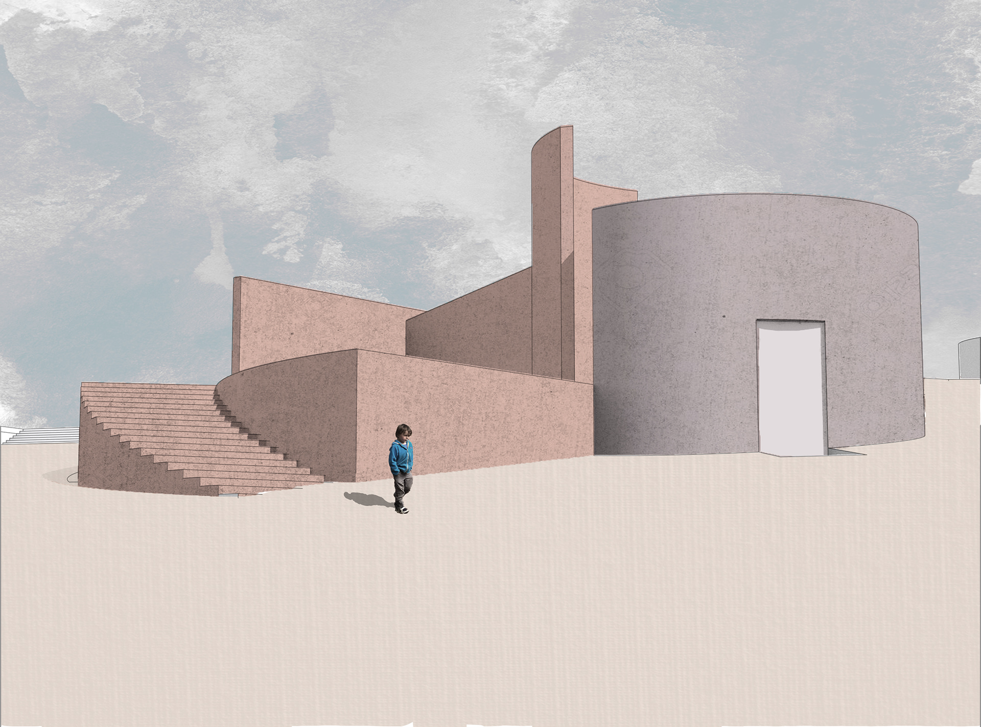 meeting space exterior render