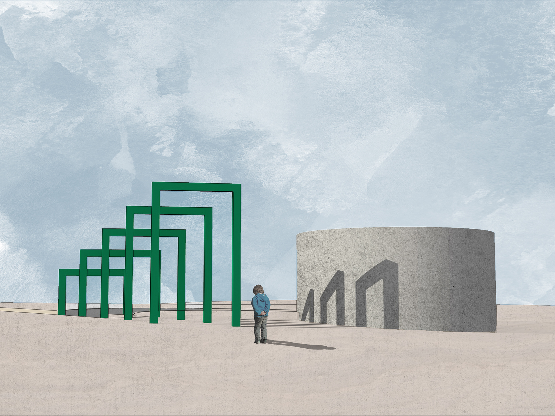 entrance exterior render