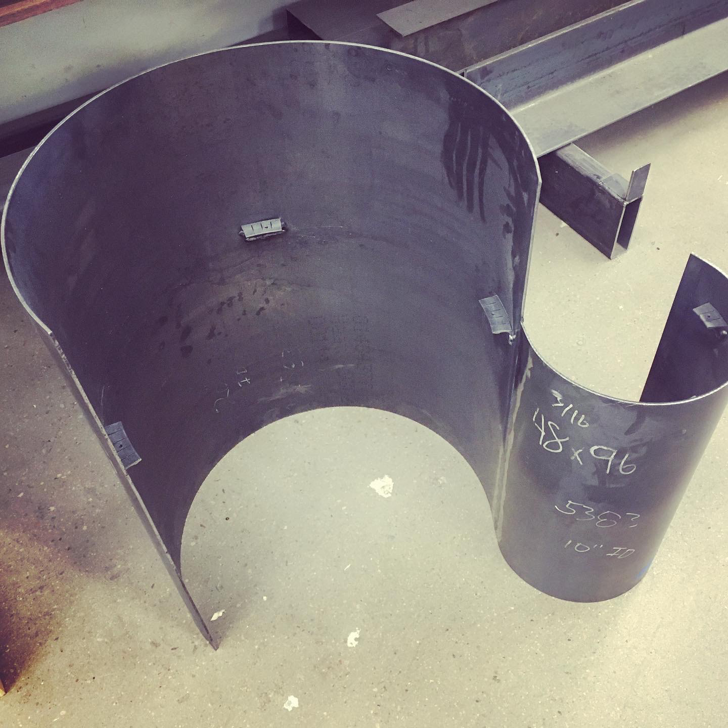 welded steel base