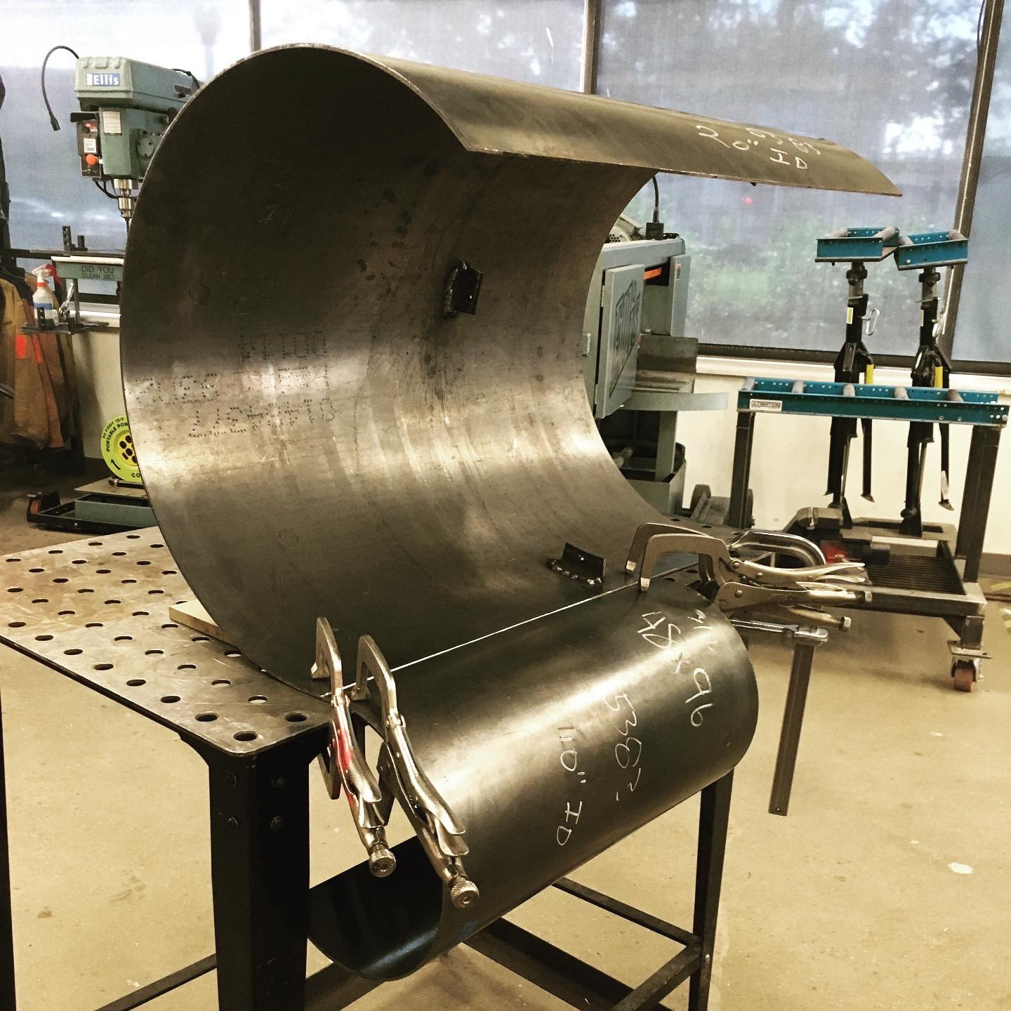 rolled-steel prior to welding