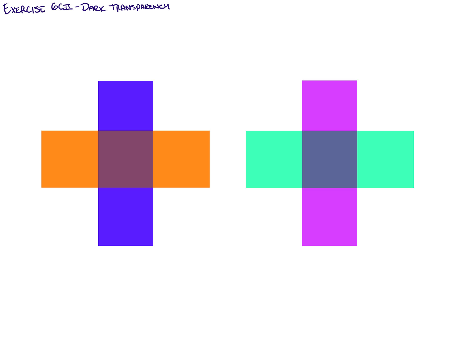 Exercise 6CII - Dark Transparency