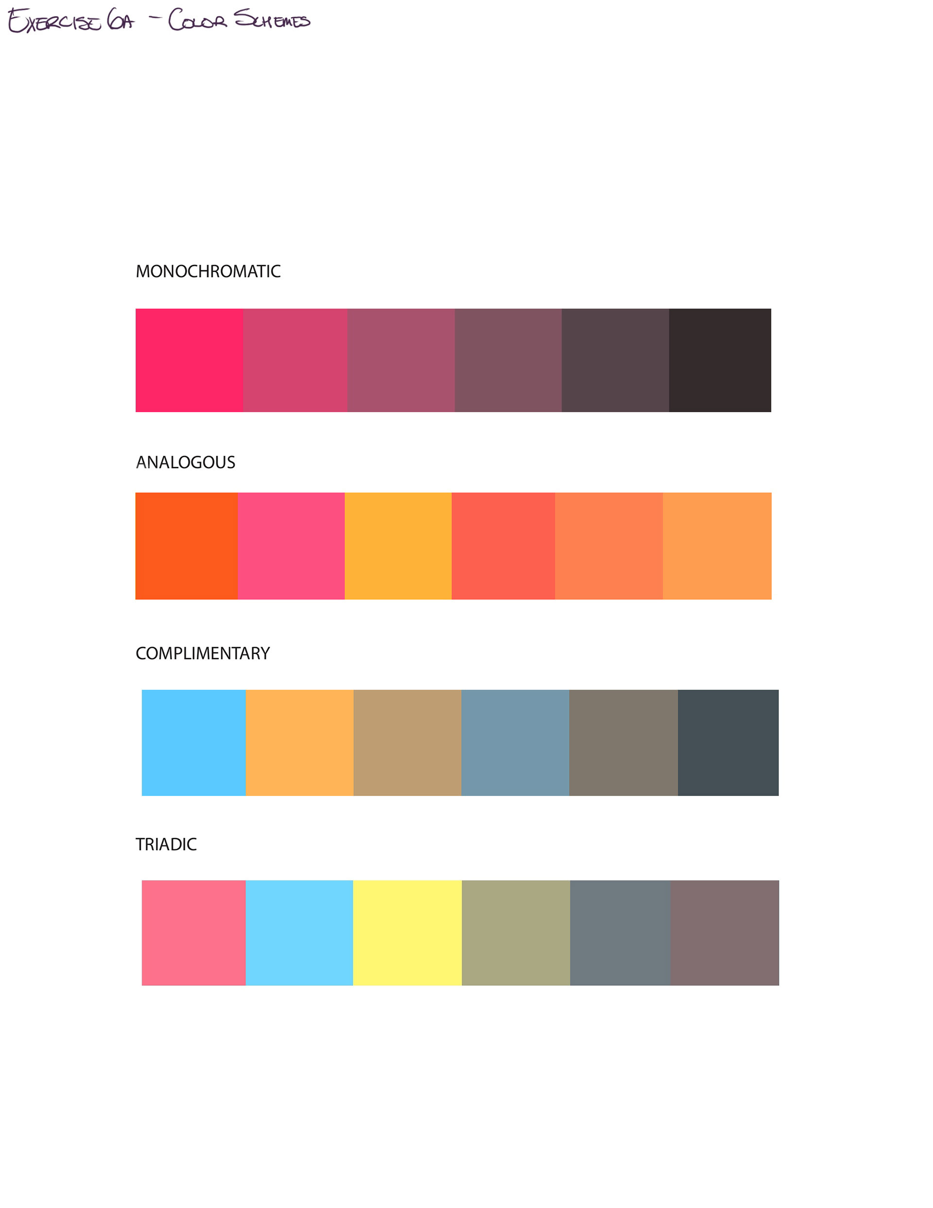 Exercise 6A - Color Schemes