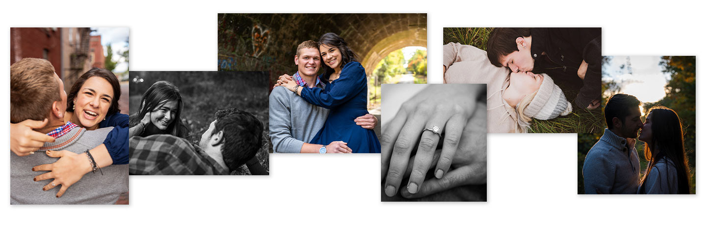 Cleveland Engagement Photo Collage
