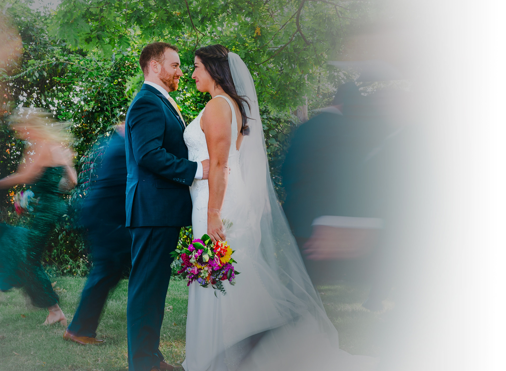 Wedding party photo