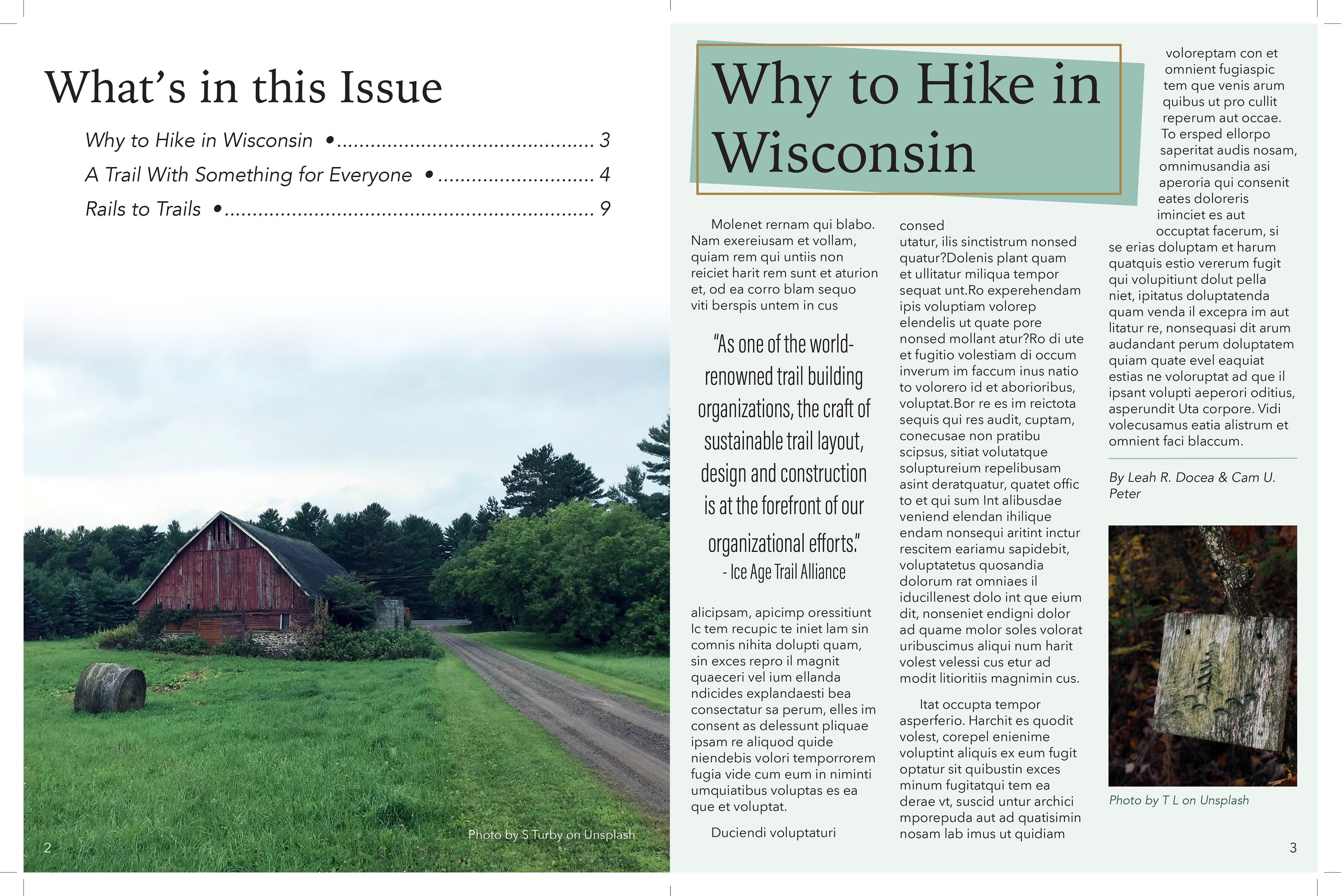 "Magazine Project - Exploring - Pages 2-3" (11/11/2021)