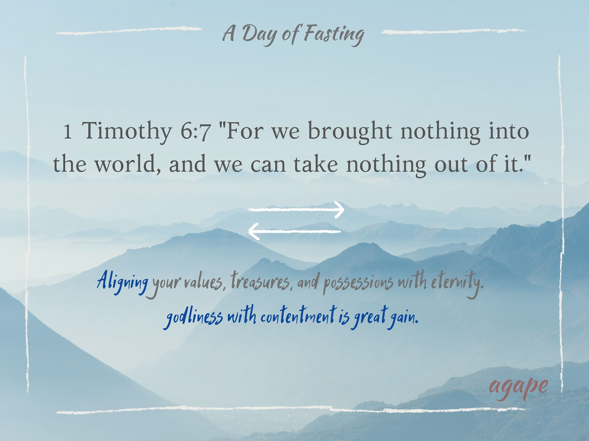 "Day of Fasting" (10/21/2020)