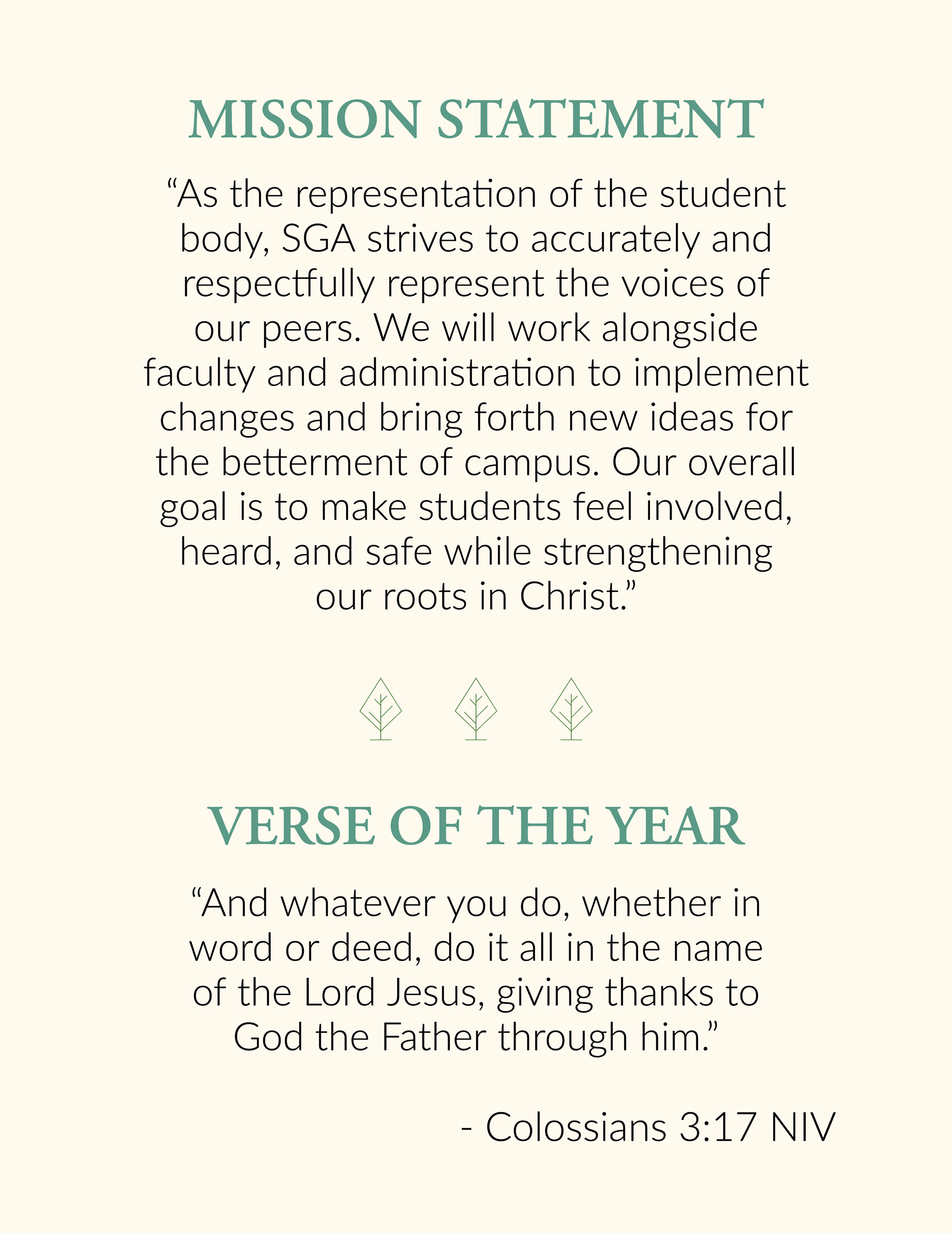 "SGA Binder - Mission Statement" (9/22/2022)
