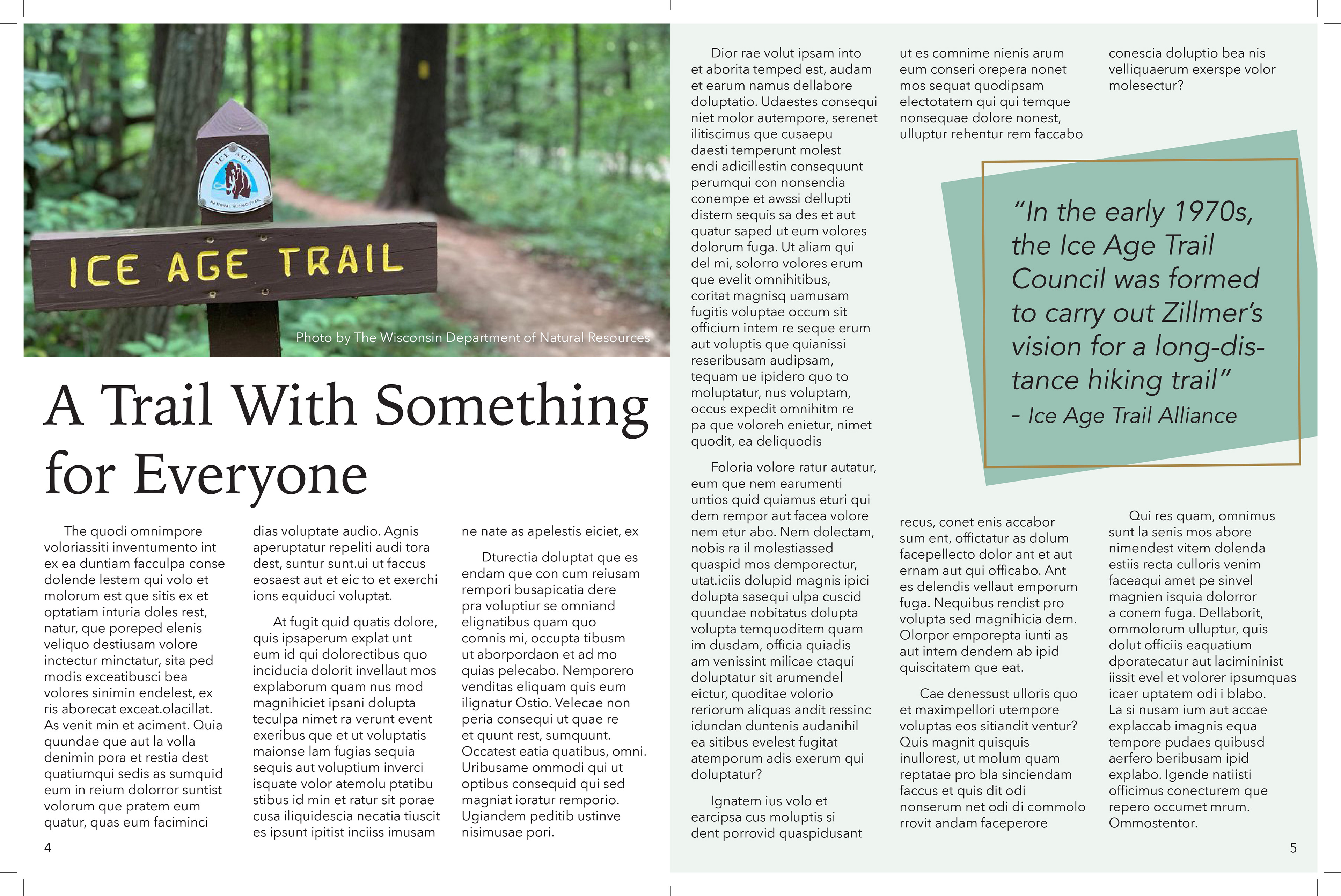 "Magazine Project - Exploring - Pages 4-5" (11/11/2021)