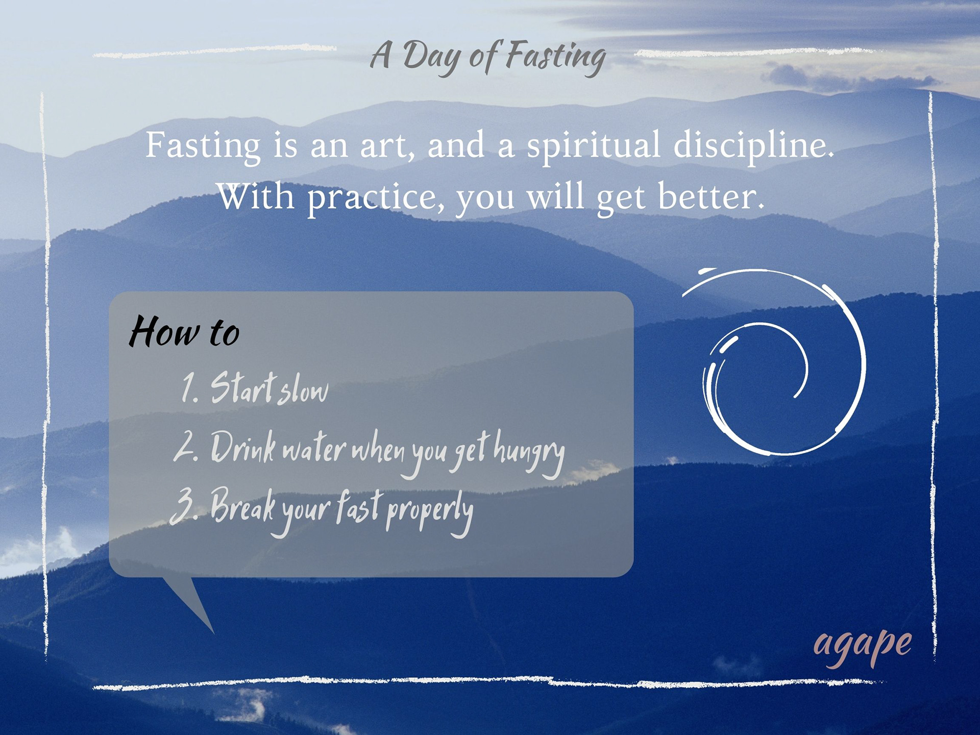 "Day of Fasting" (10/21/2020)