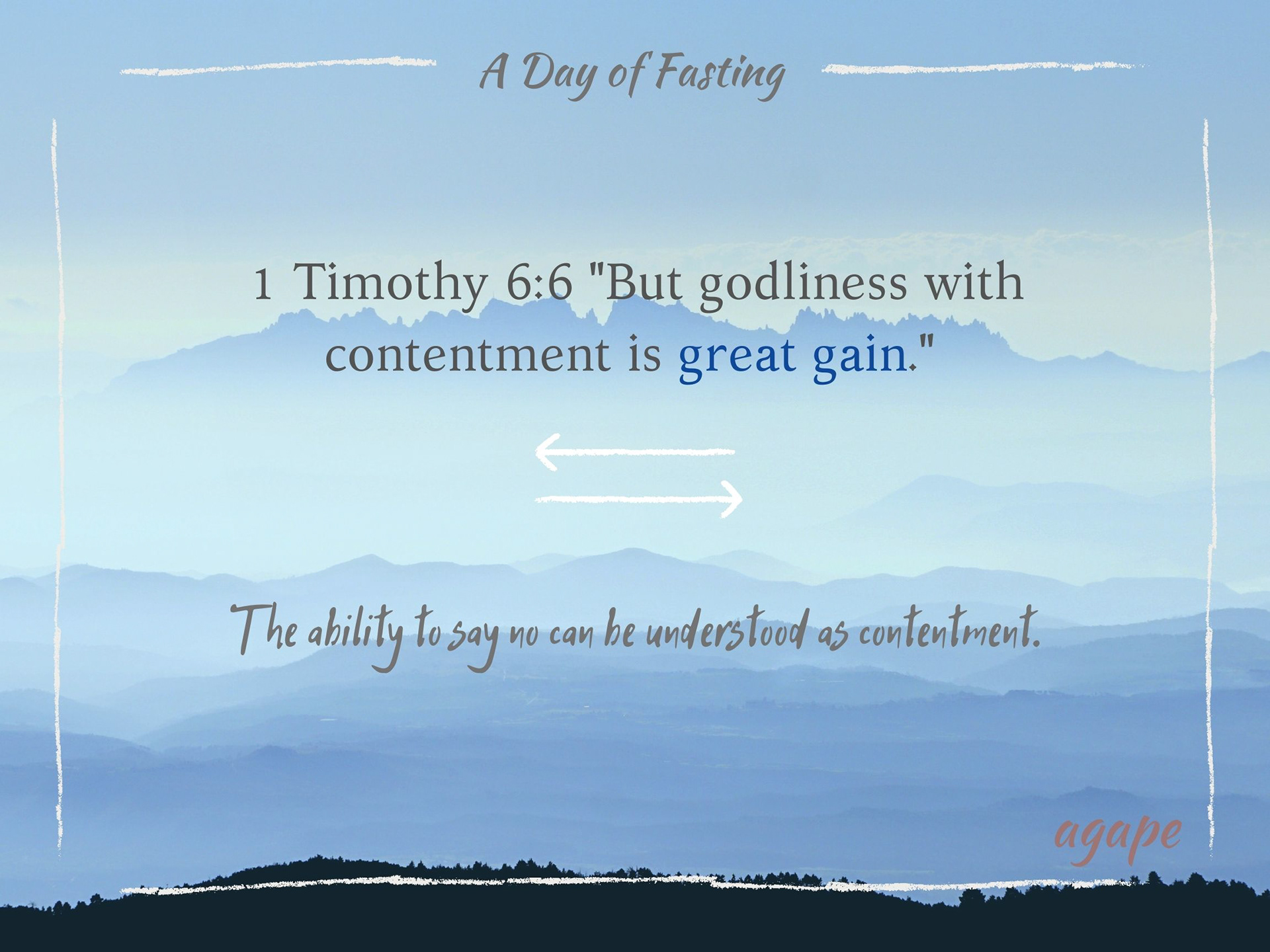 "Day of Fasting" (10/21/2020)
