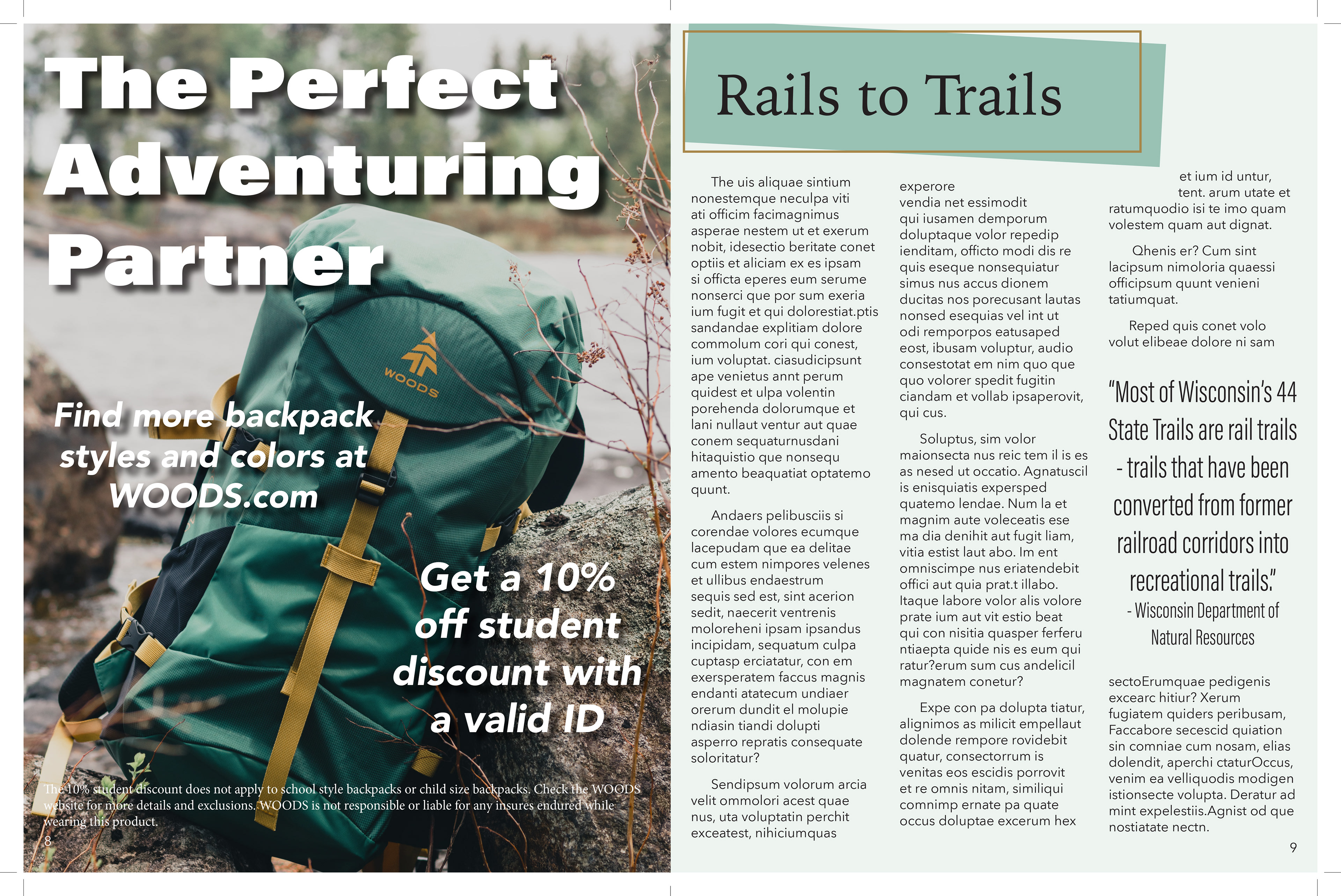 "Magazine Project - Exploring - Pages 8-9" (11/11/2021)