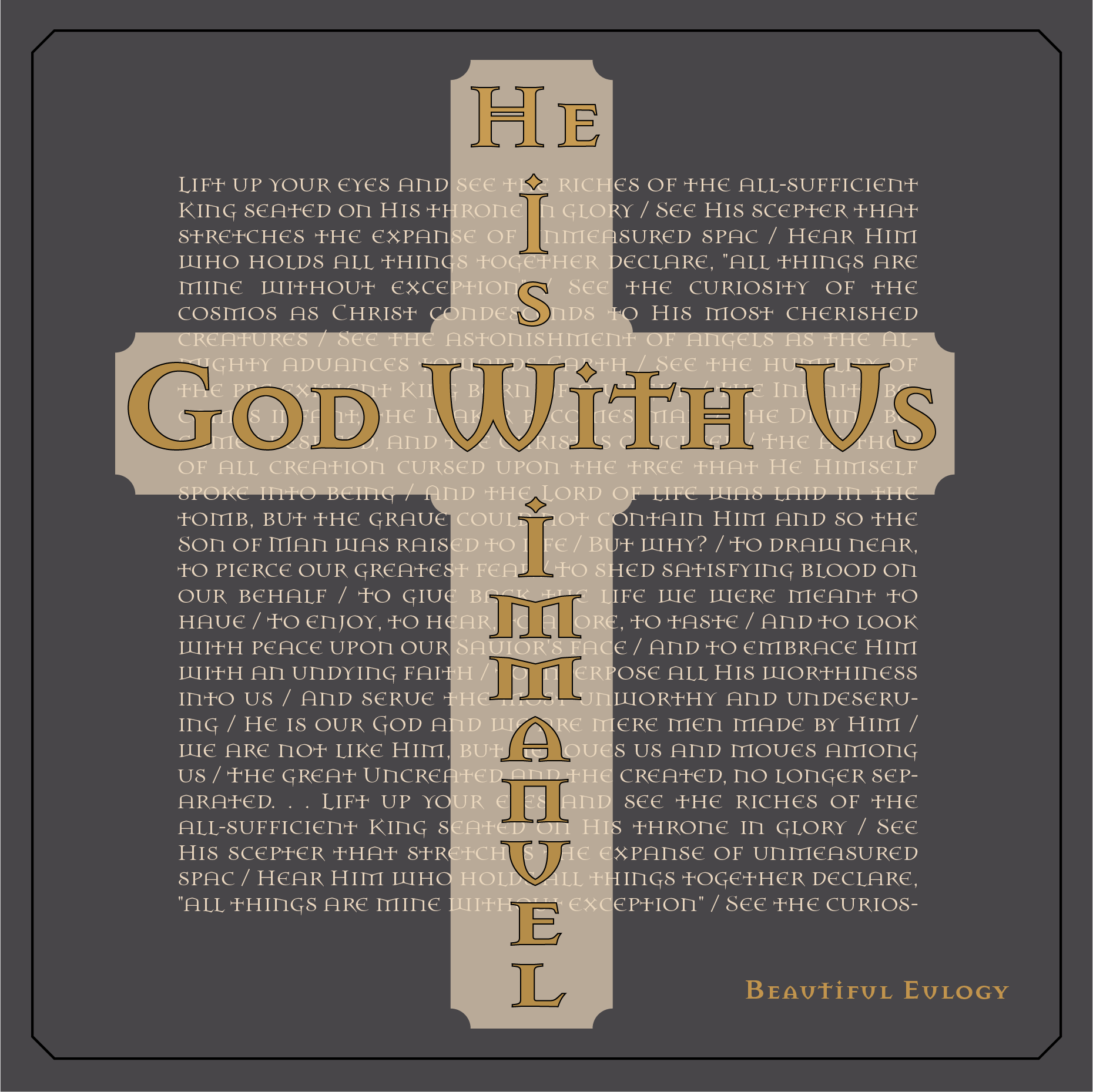 "Immanuel by Beautiful Eulogy_Concept Cover" (3/5/2023)
