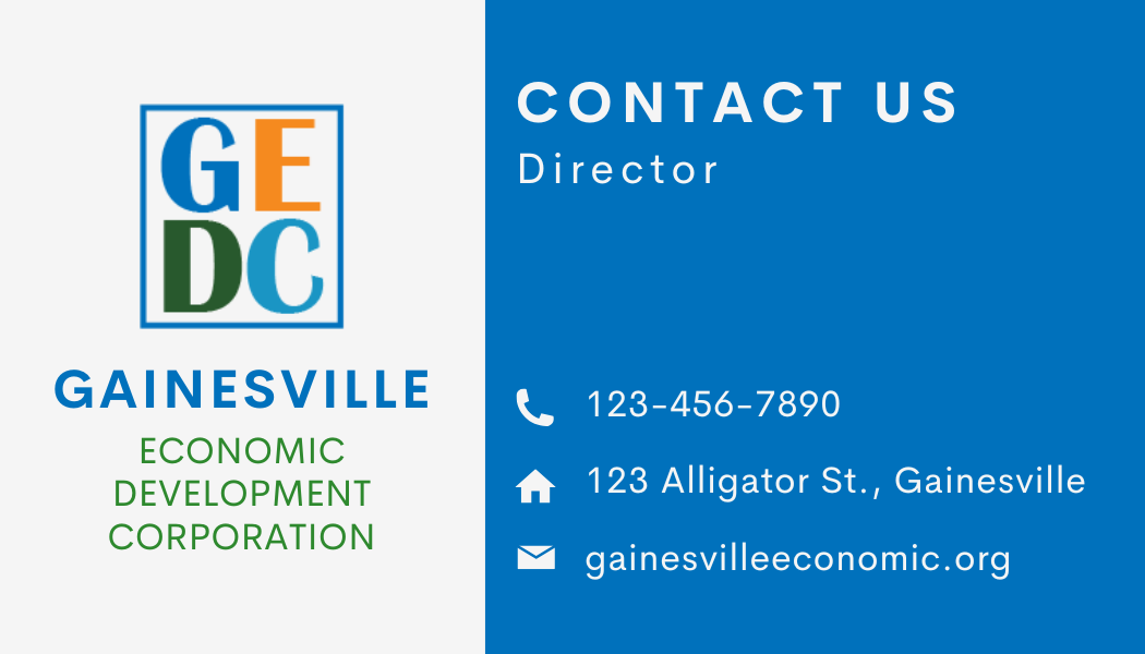 Business card with monogram logo