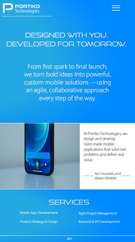 Mobile Landing Page
