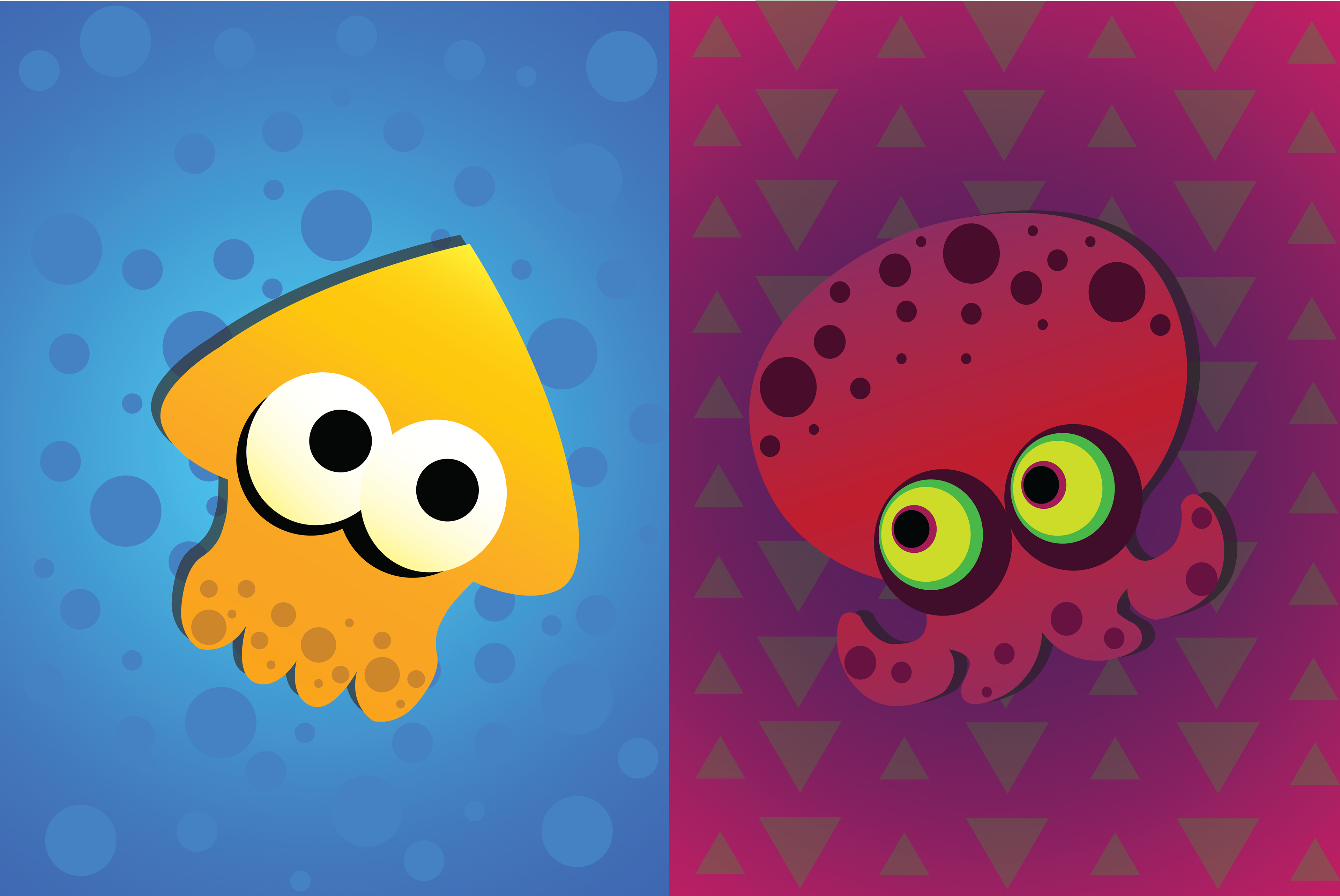 Splatfest Inklings VS Octolings