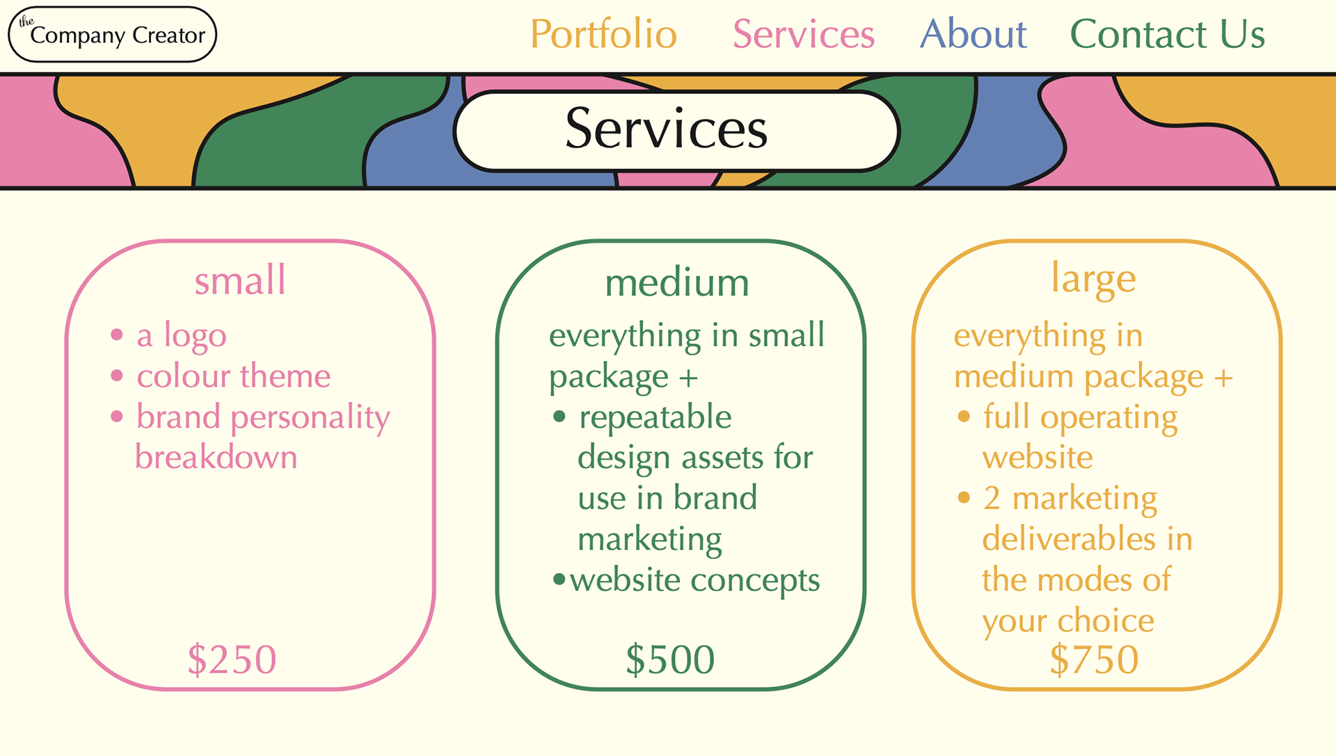 Website - Services Page
