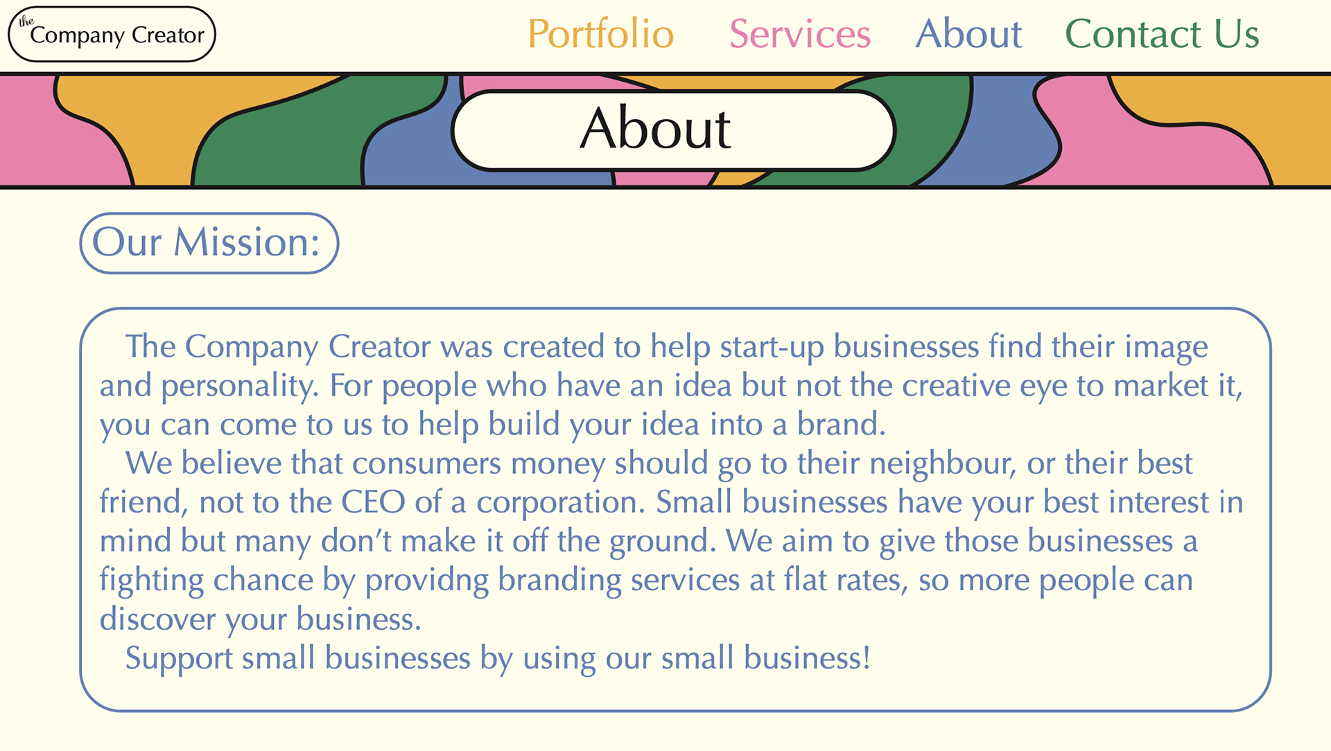 Website - About Page