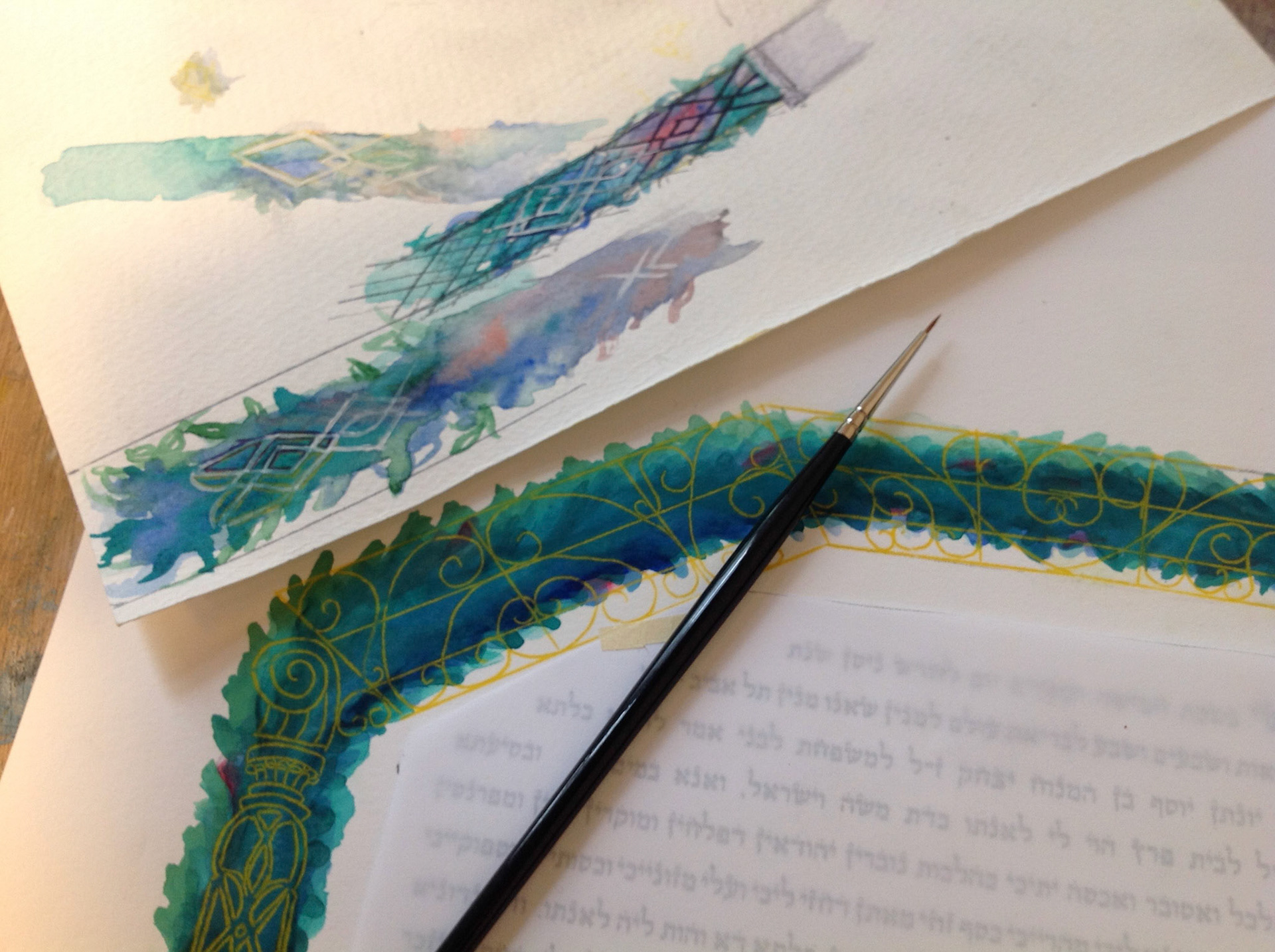 Venician patterns Ketubah, 2017