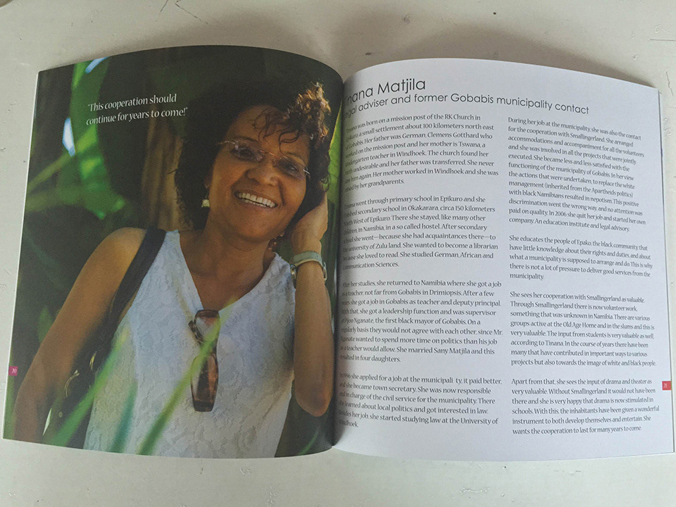 Inside look of the booklet.