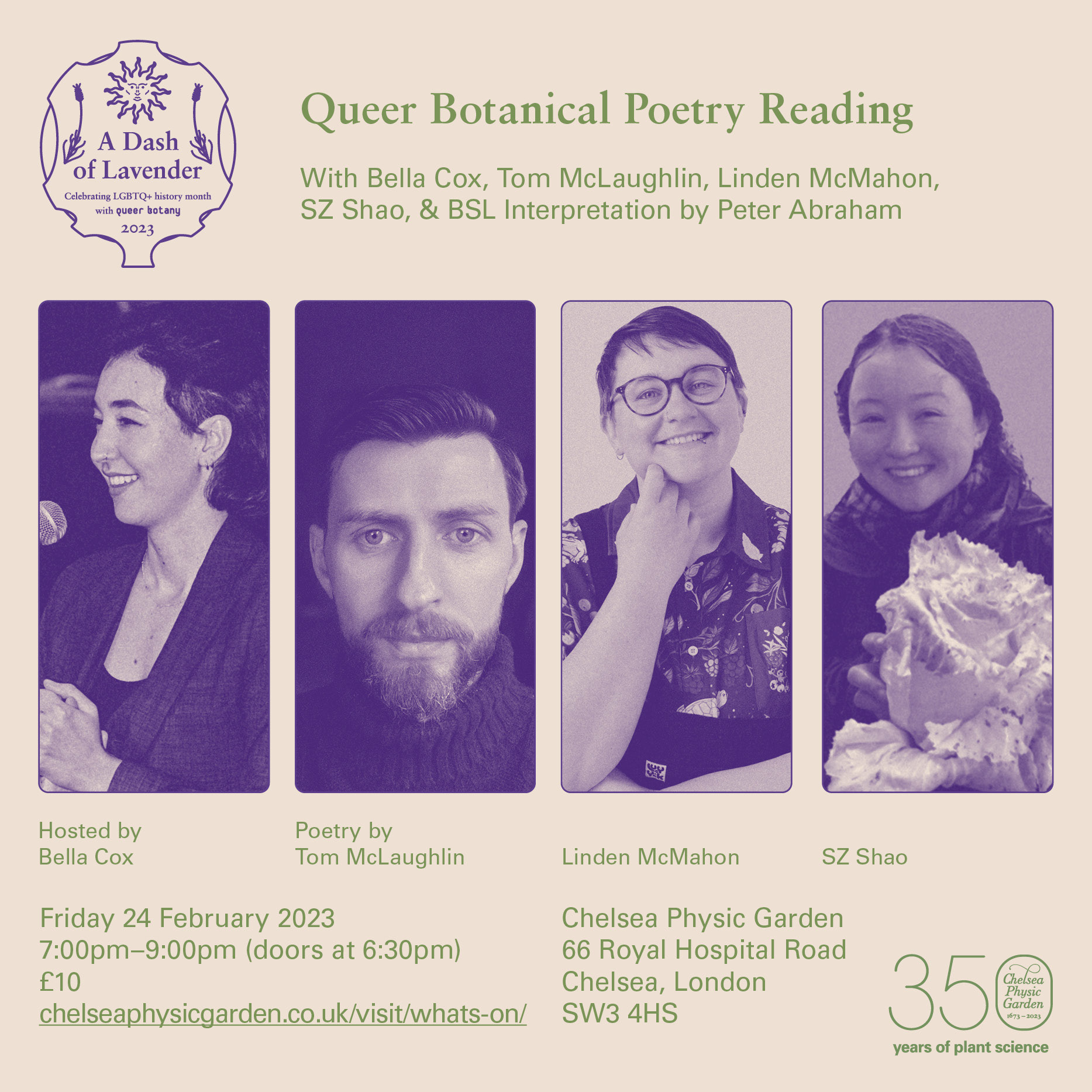 Poetry reading social media post