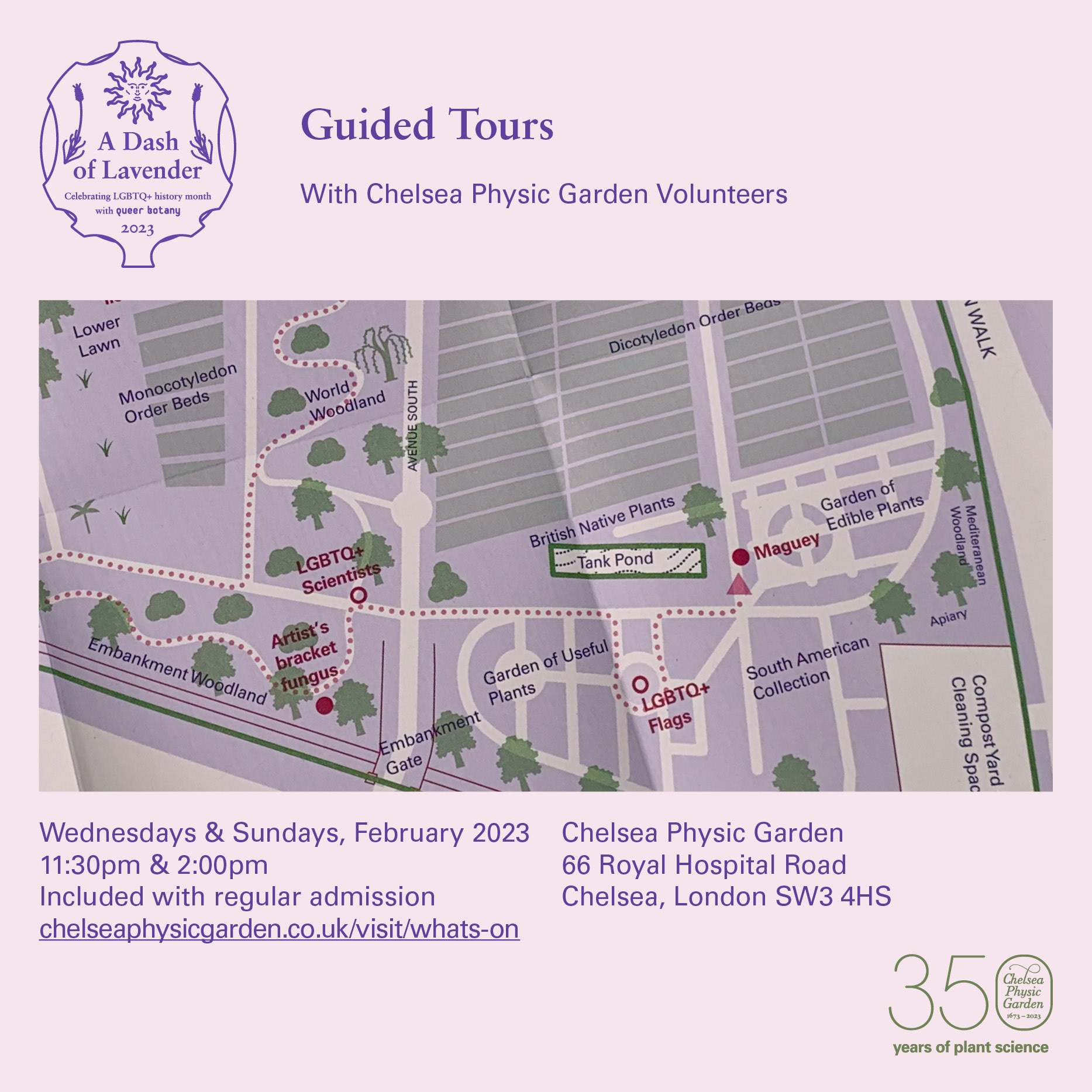 Guided tours social media post