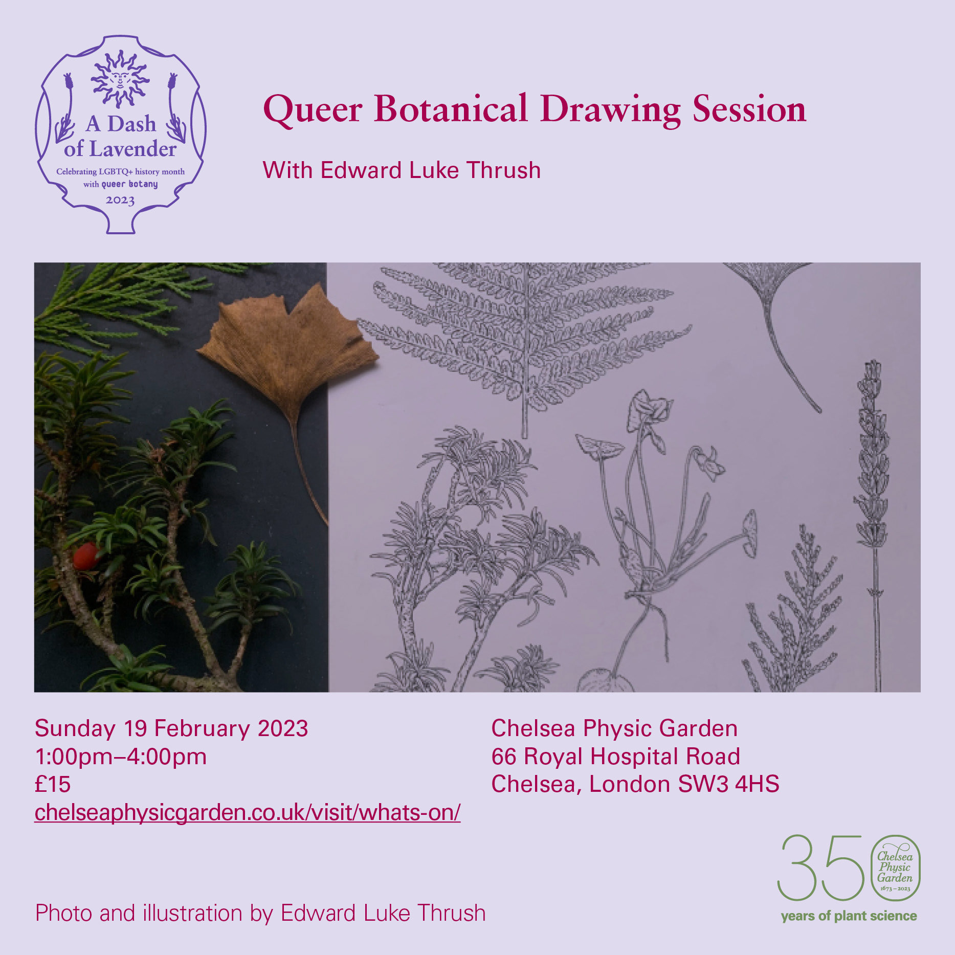 Drawing session social media post