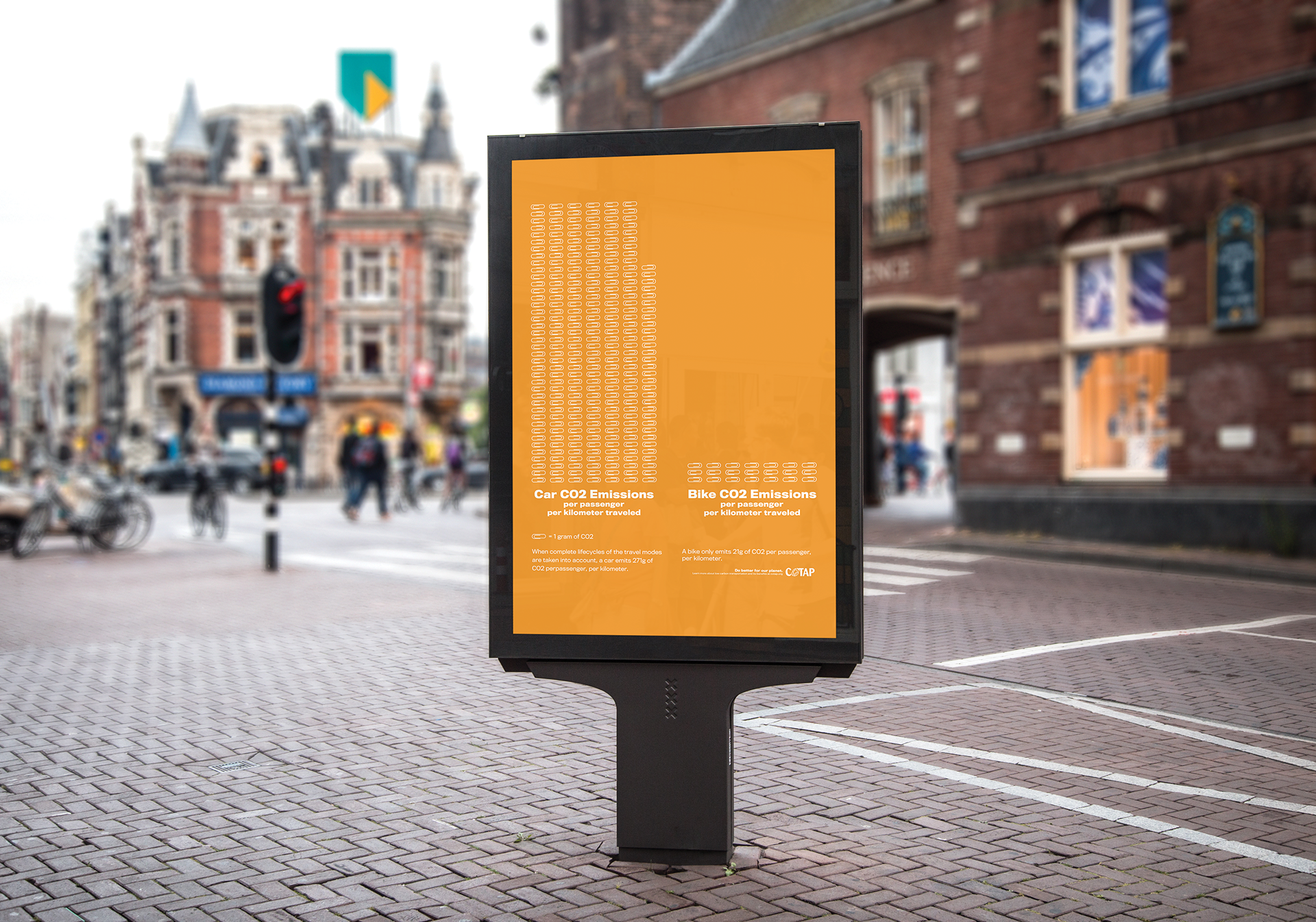 One of the three infographics of the system as would be seen in location.