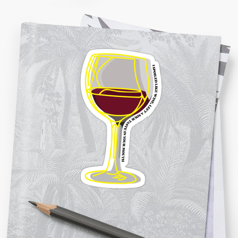 The Districts sticker. Image provided by Redbubble