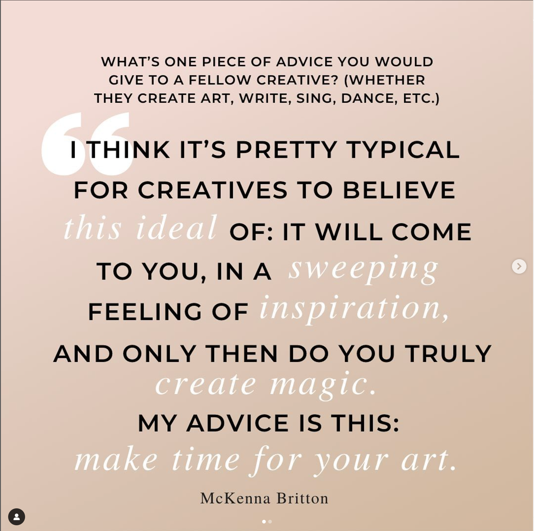 Artist Q&A post. Each issue has one promotion post dedicated to the artist's answer to this question and they always follow this layout.