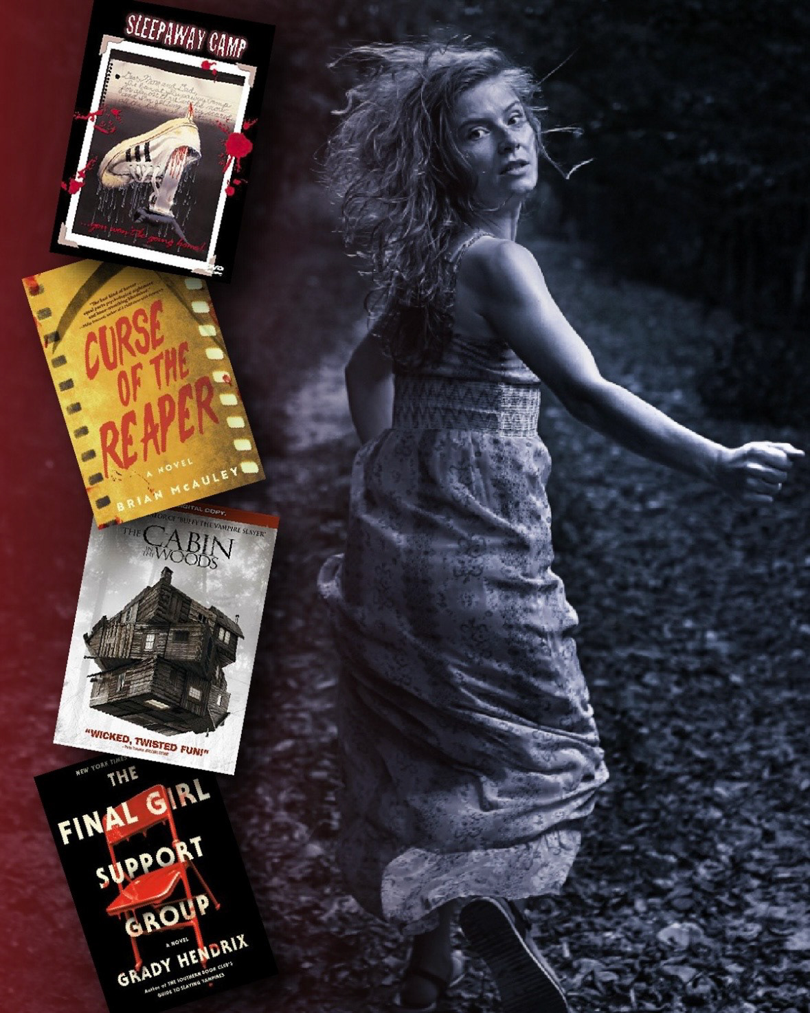 Summer Slashers reading list promotion graphic