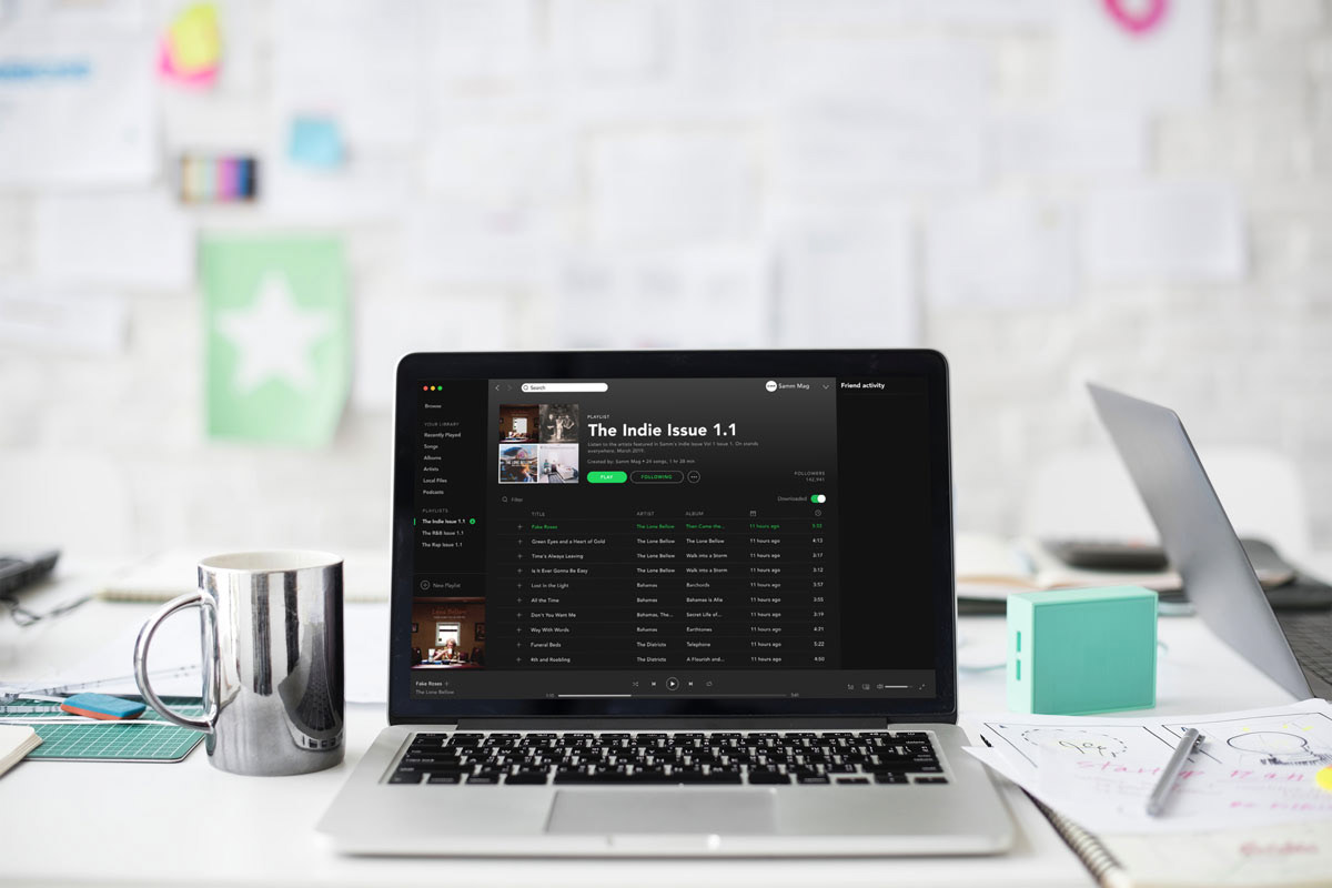 Spotify mock up