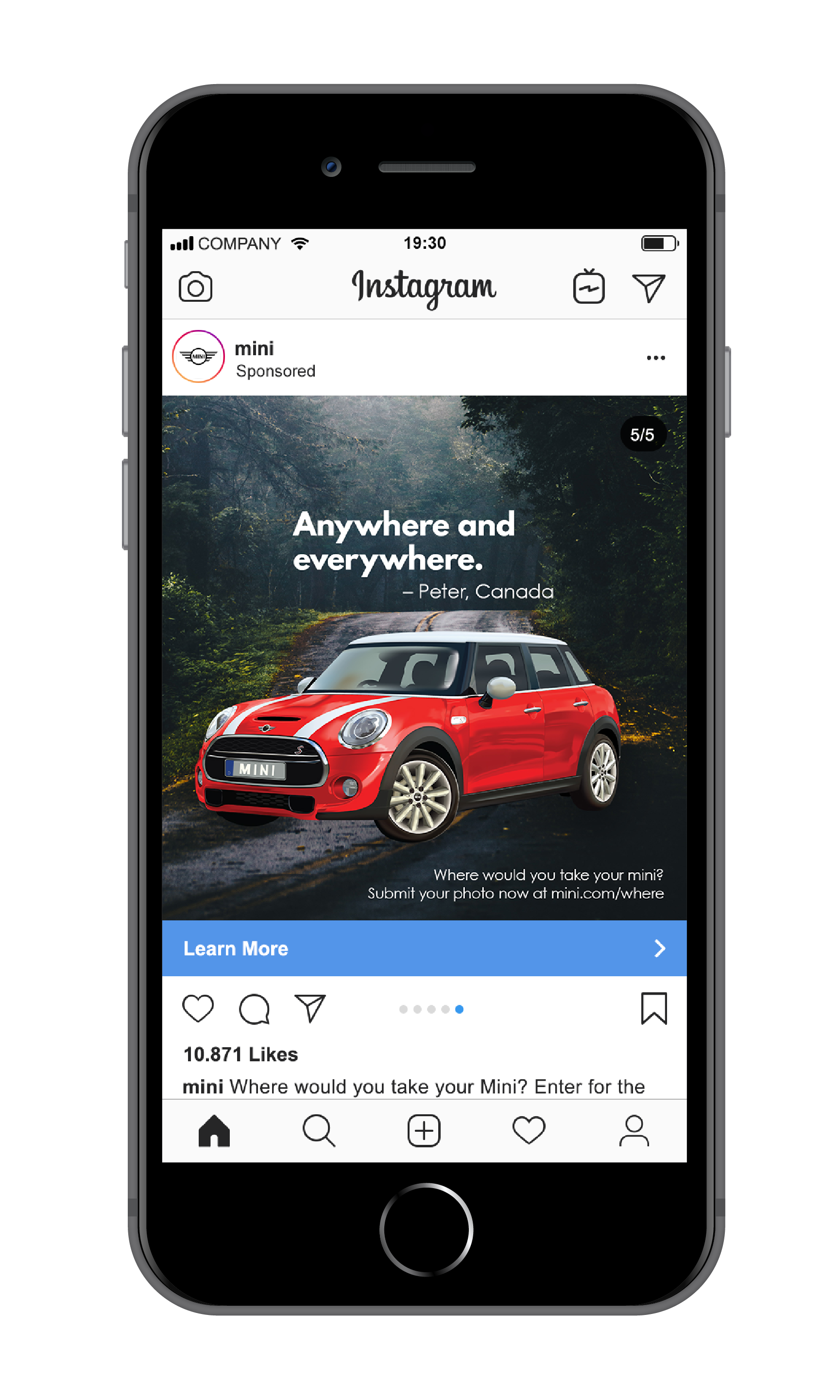 Instagram feed sample submission