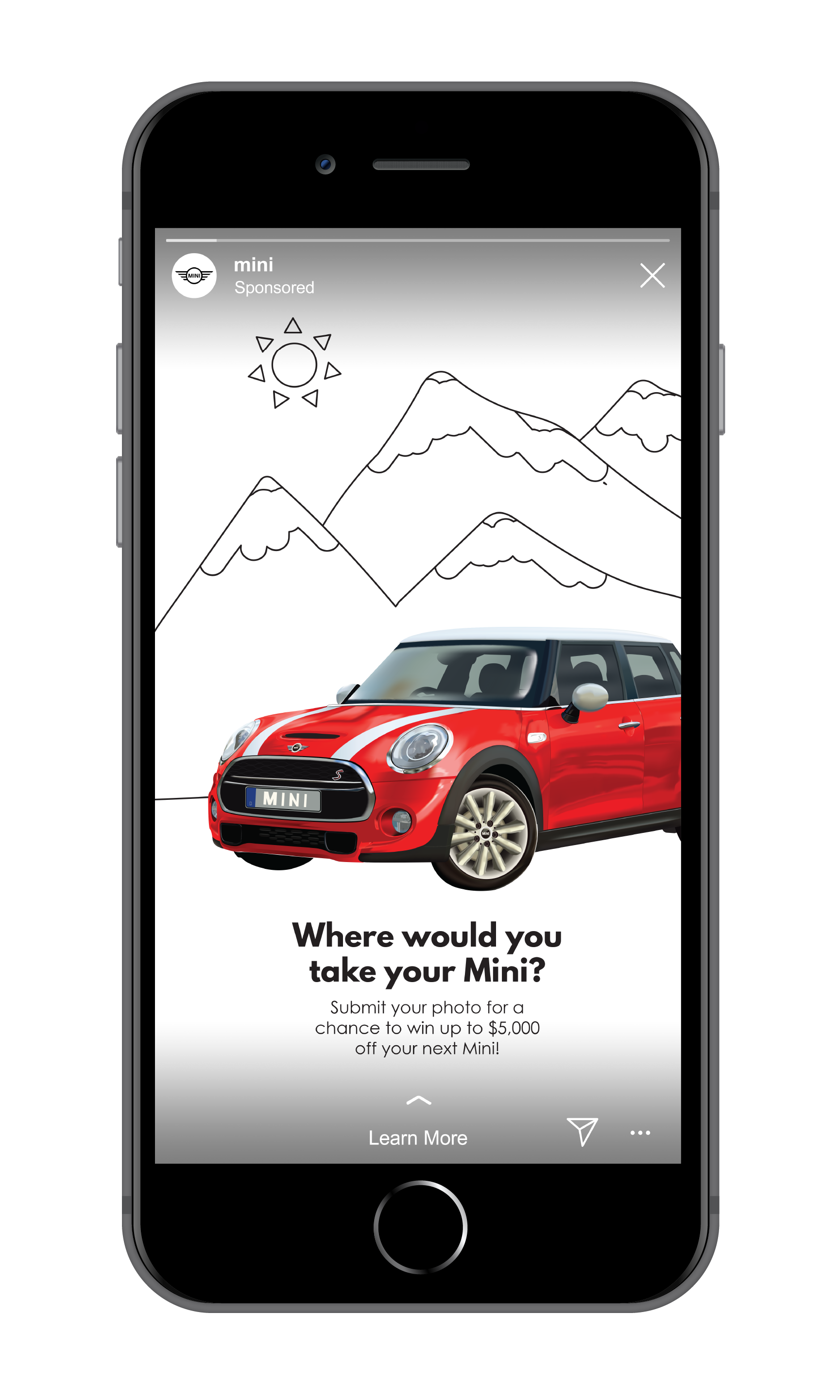 Instagram story advertisement sample