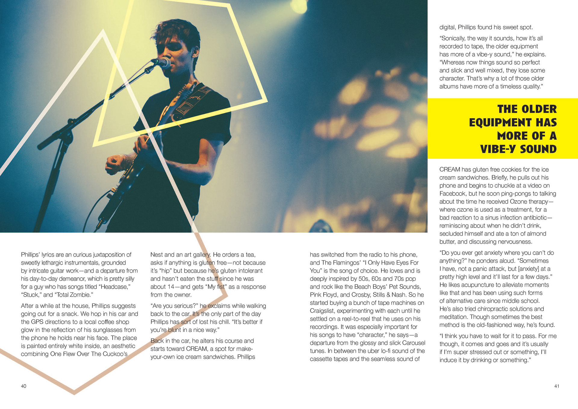 Interior article spread for Day Wave.