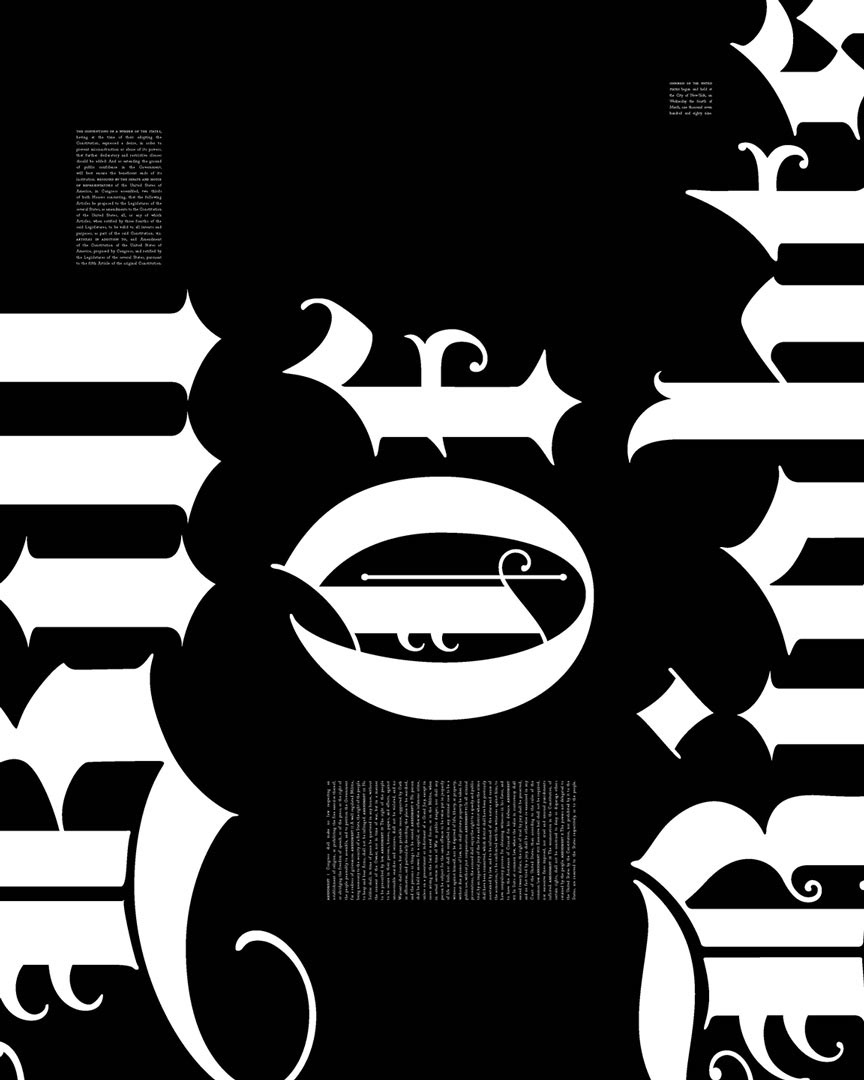 White type on black background (inverse of the original design)