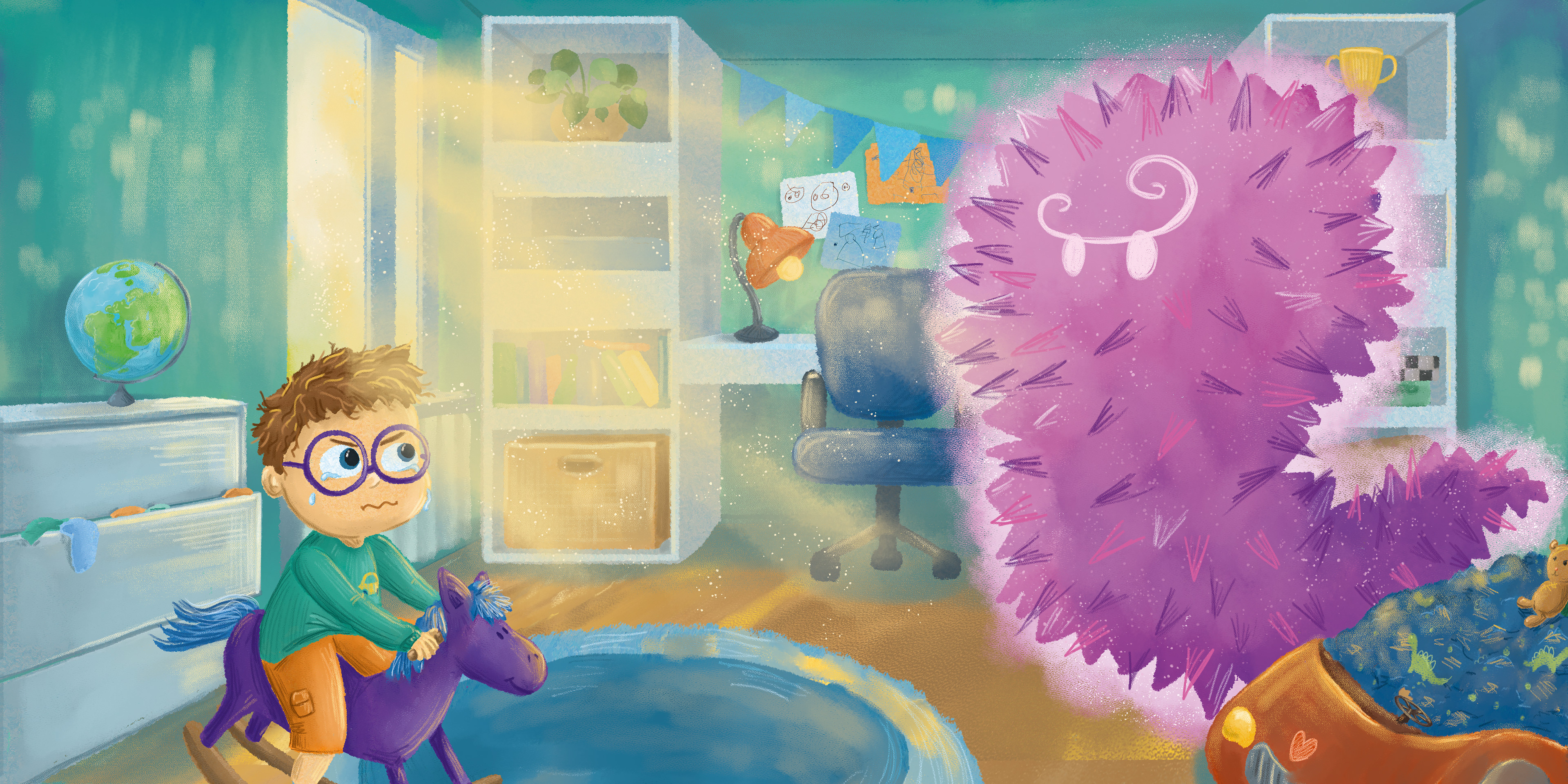 "Bruno i tajemniczy świat uczuć" ilustracje Kama Towcik