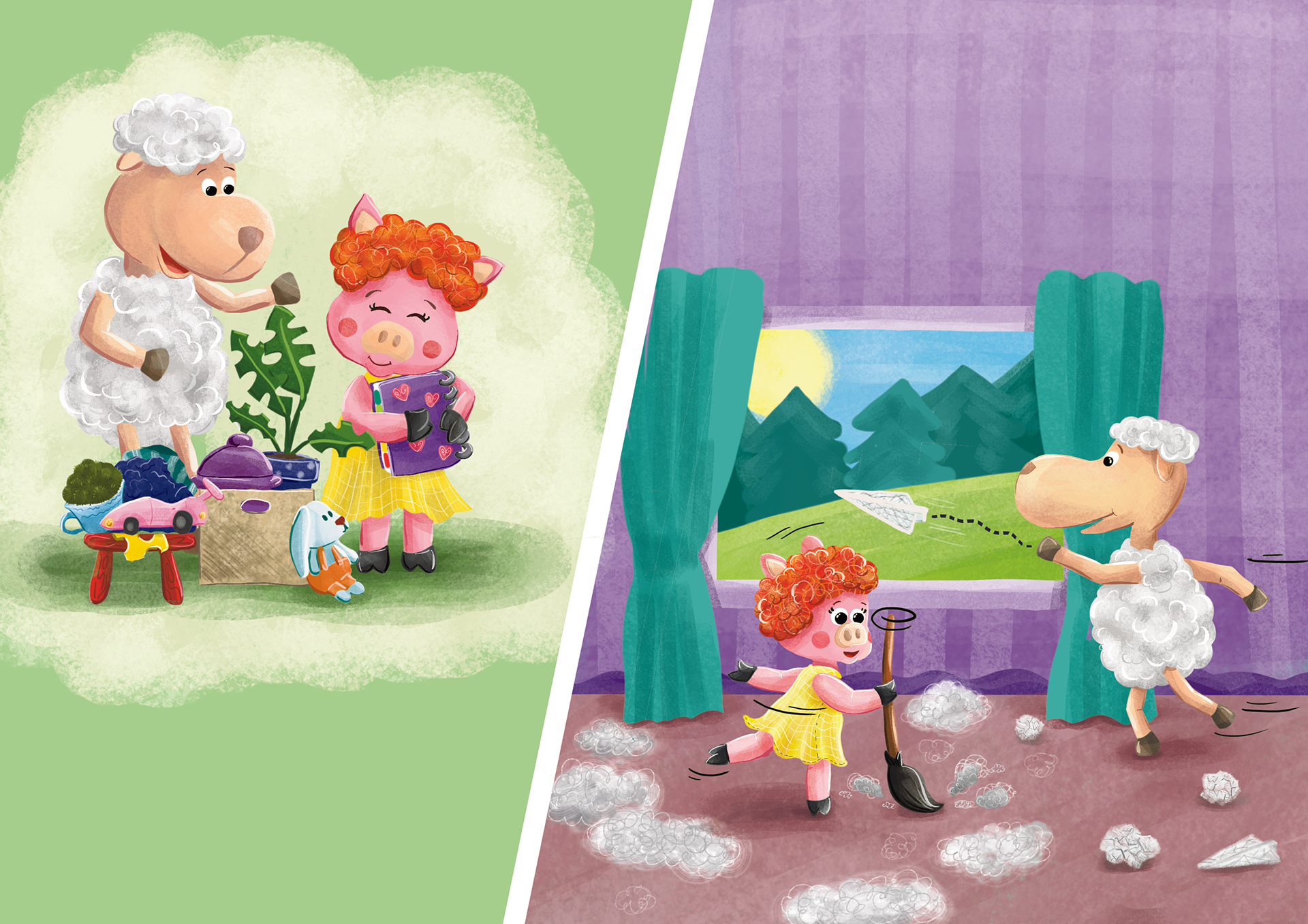 Seria o Baranku Tulinku. Ilustracje Kama Towcik