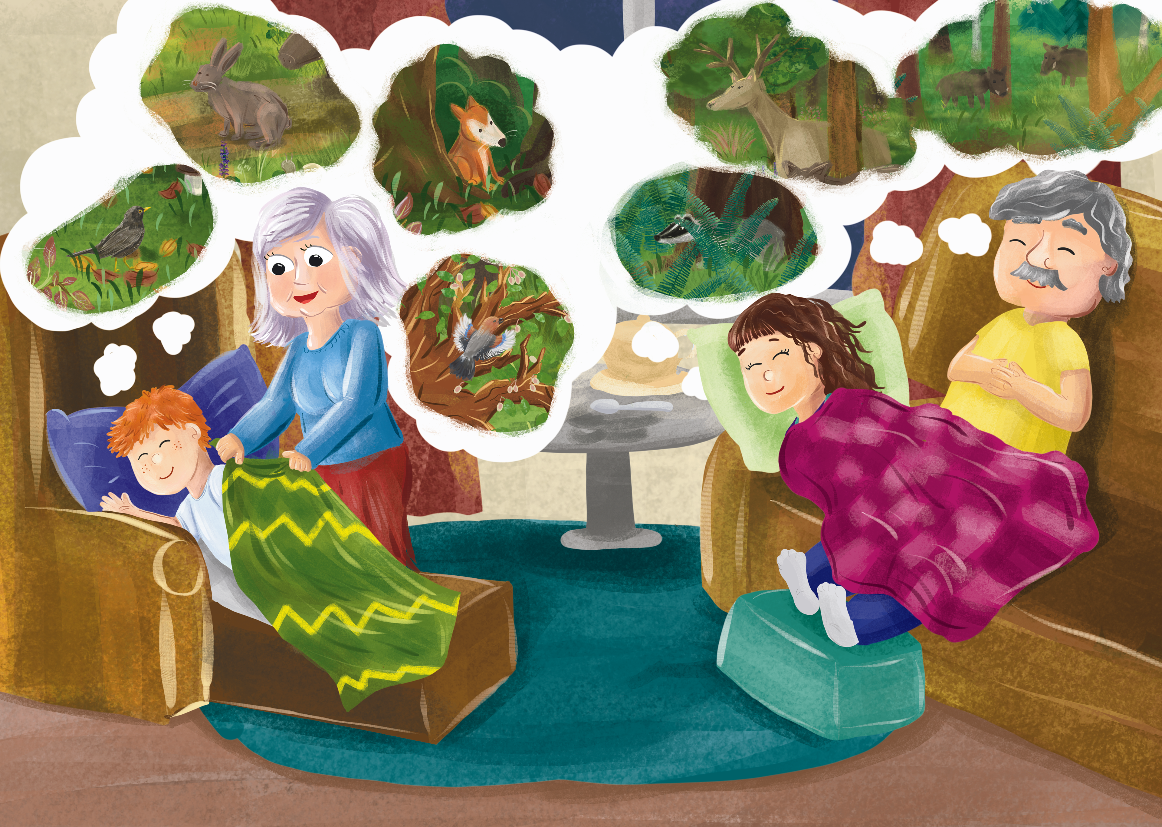 "Bruno & Mara" ilustracje Kama Towcik