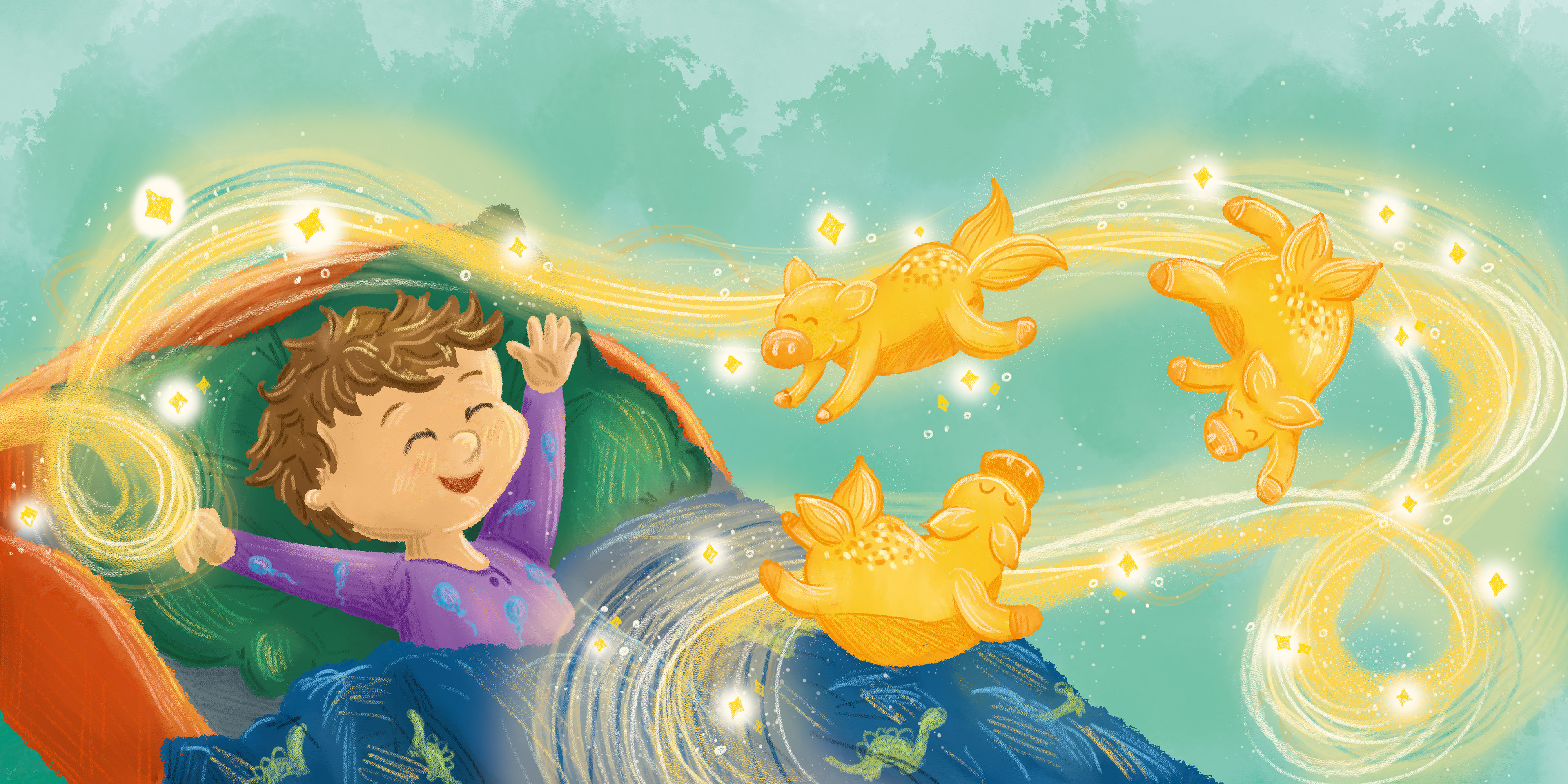 "Bruno i tajemniczy świat uczuć" ilustracje Kama Towcik