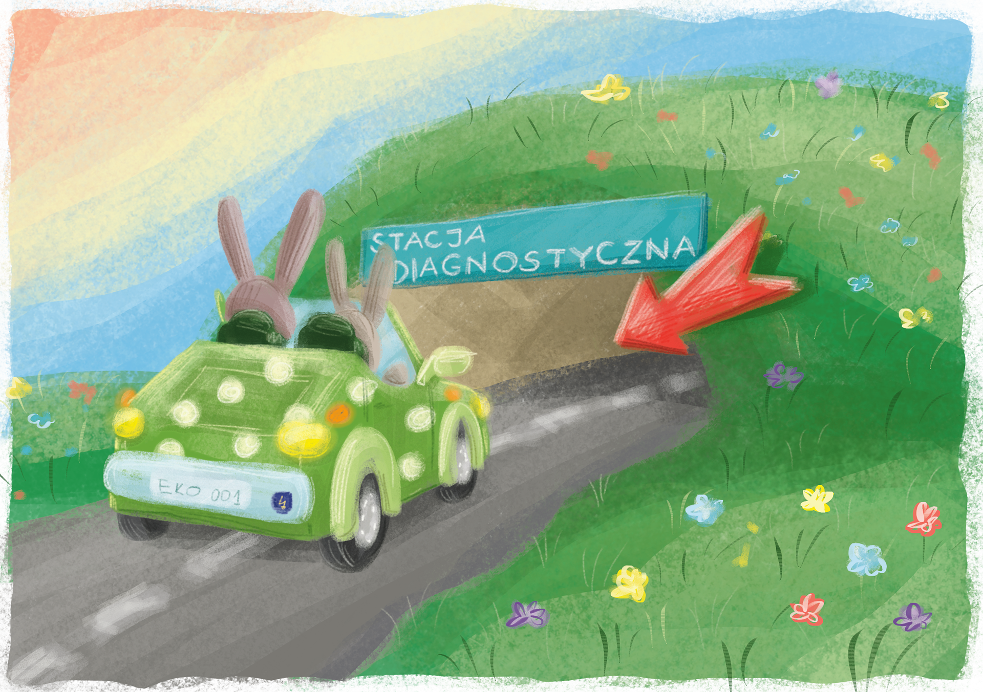 "Mały diagnosta" ilustracje Kama Towcik