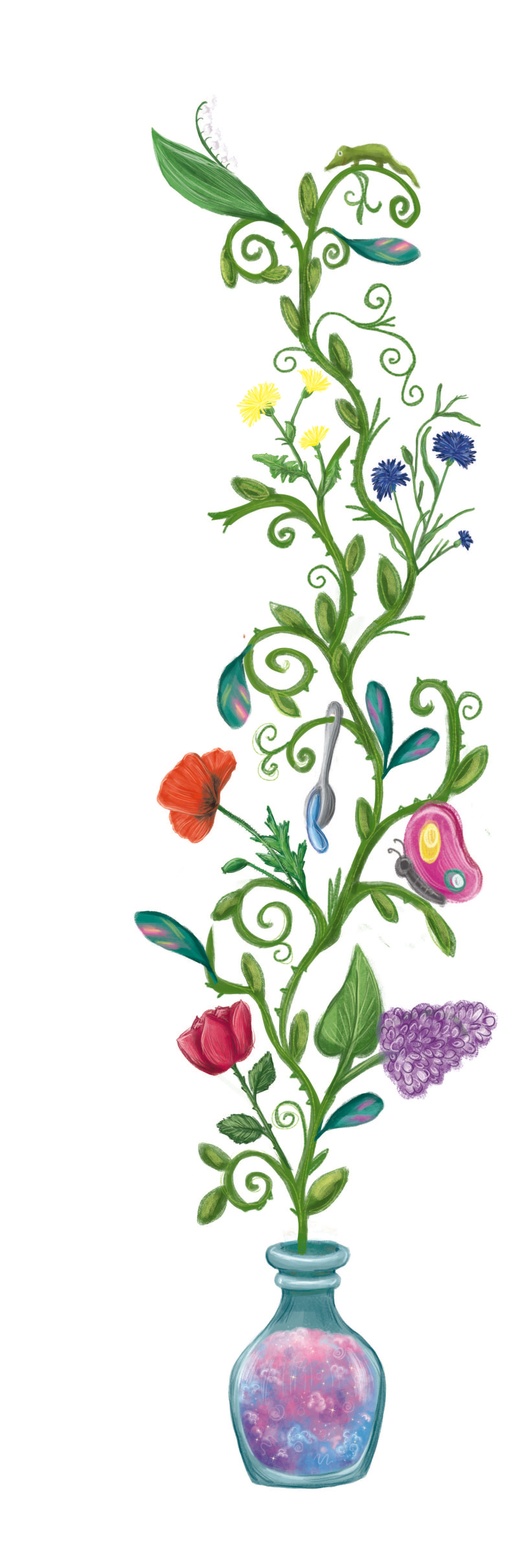 "Magiczny eliksir Czarownicy Felicji" ilustracje Kama Towcik