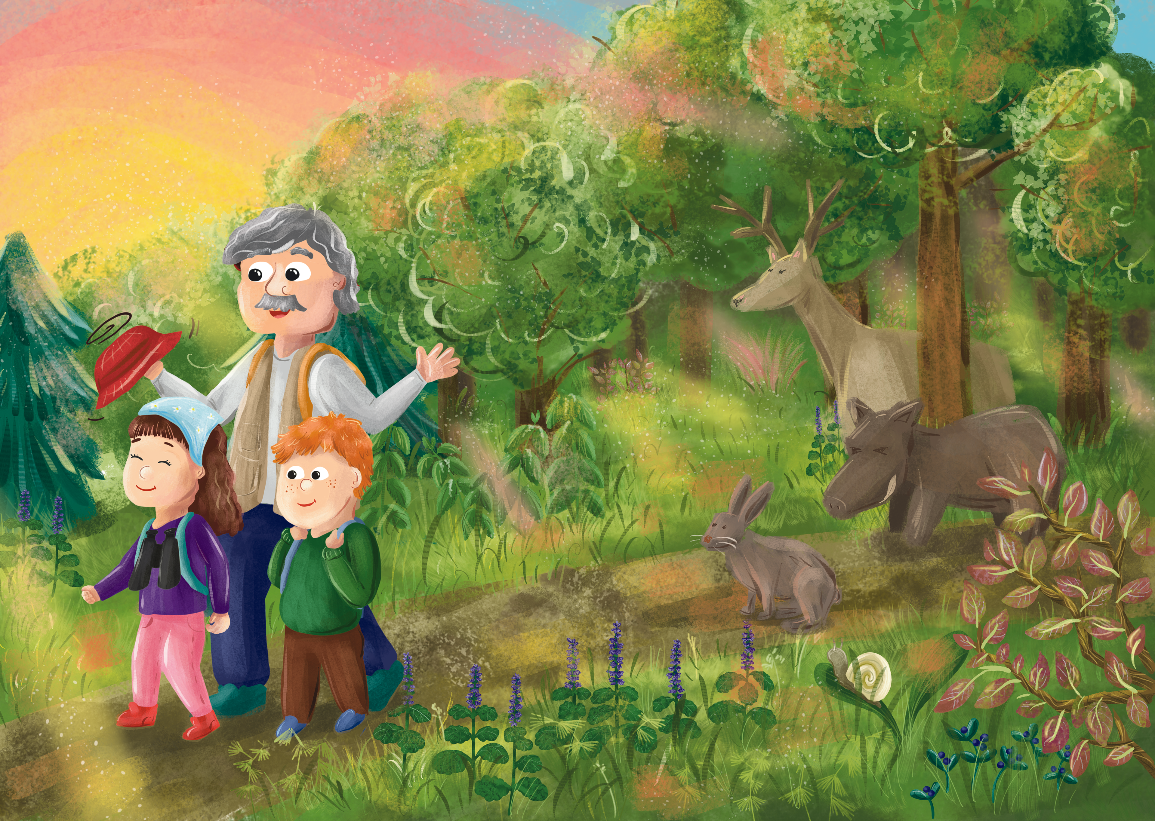 "Bruno & Mara" ilustracje Kama Towcik