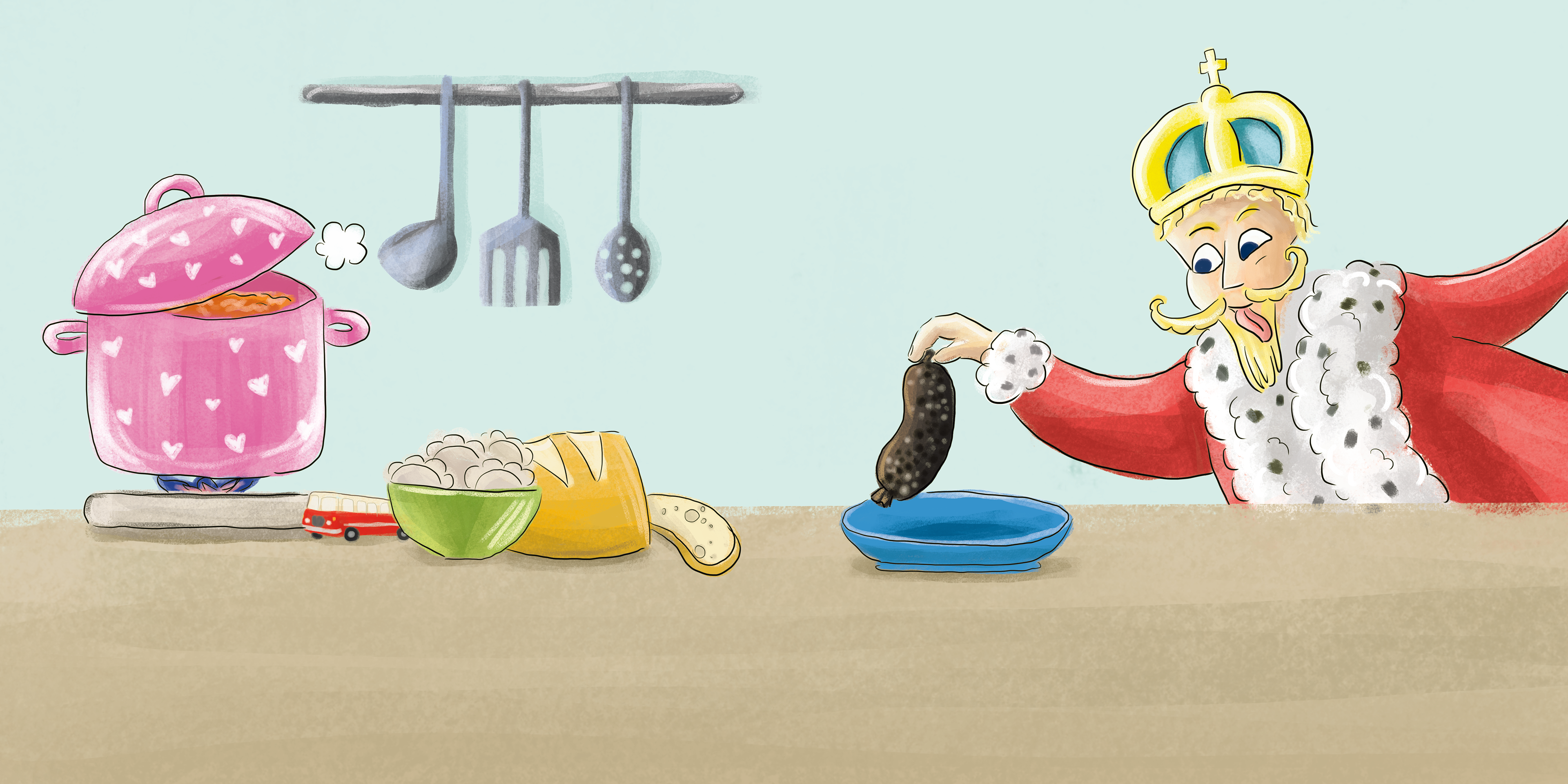 "Ogórkiem po Warszawie" ilustracje Kama Towcik