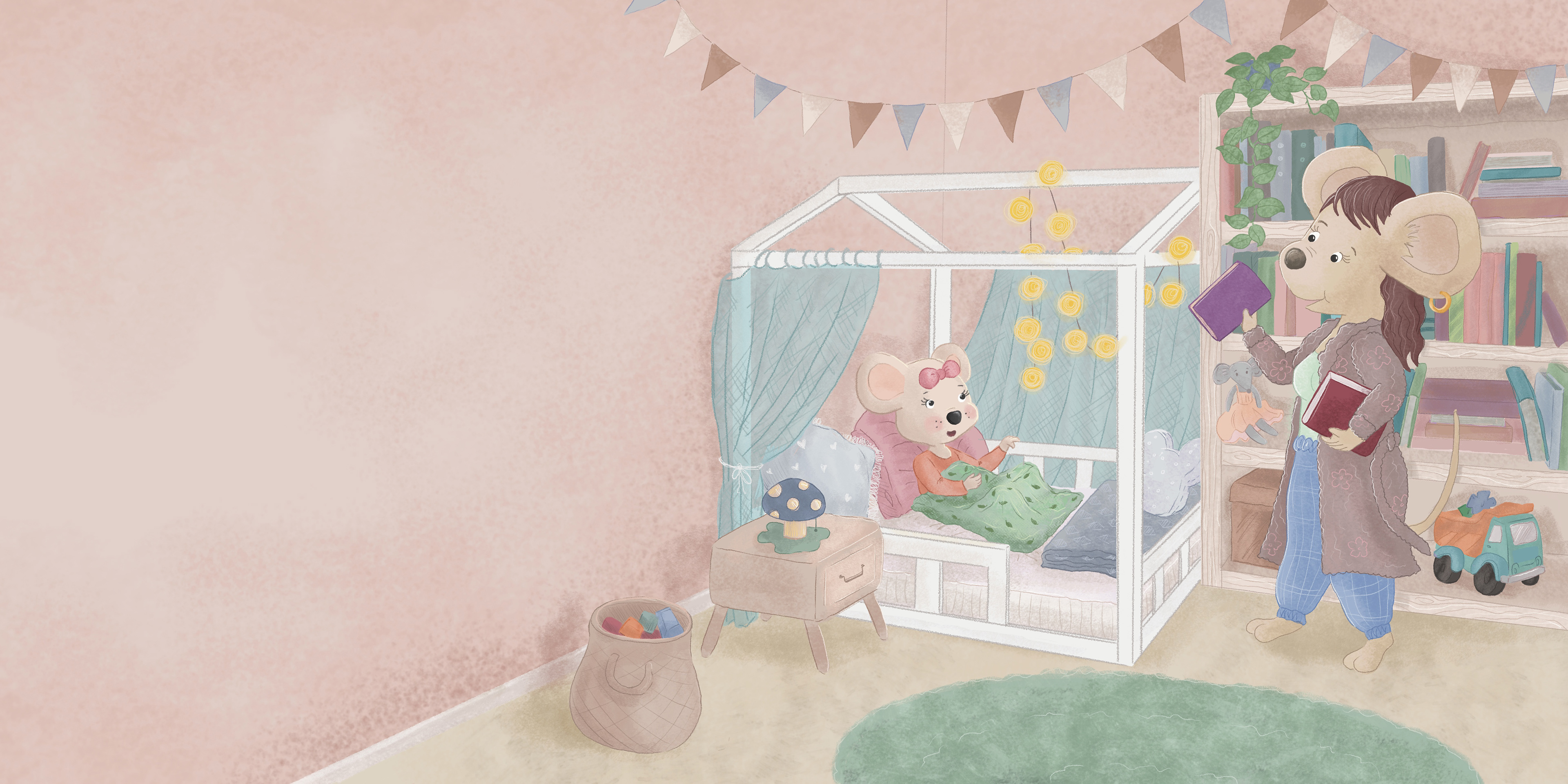 "Mysia Dagisia i wyjątkowe stopy" ilustracje Kama Towcik