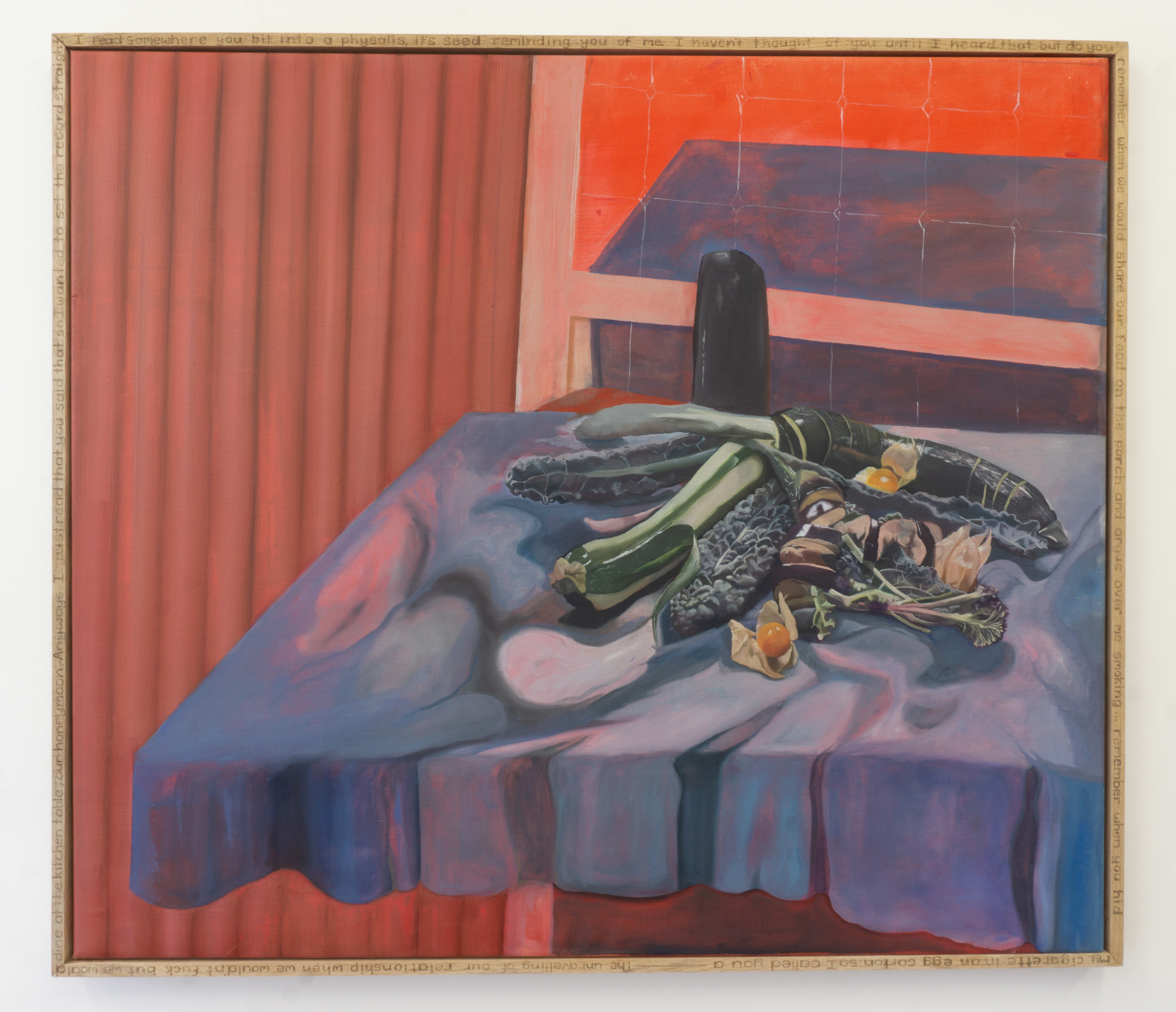 Clara Frain-Atallah, 'Tablescape', Oil on Canvas, 124 x 110 cm