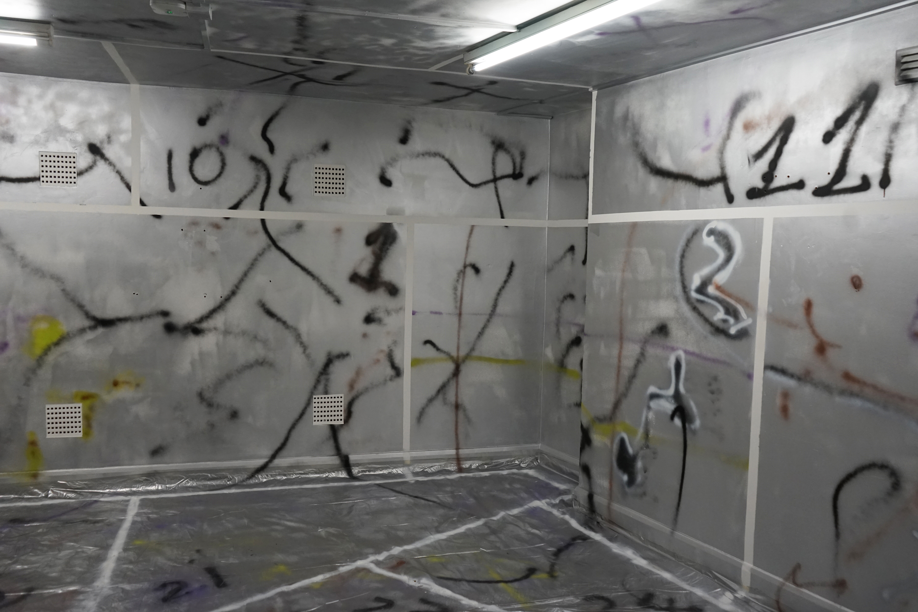 'P-1 x 28,' Ho-sa Wang, Installation shot, Dimensions variable 