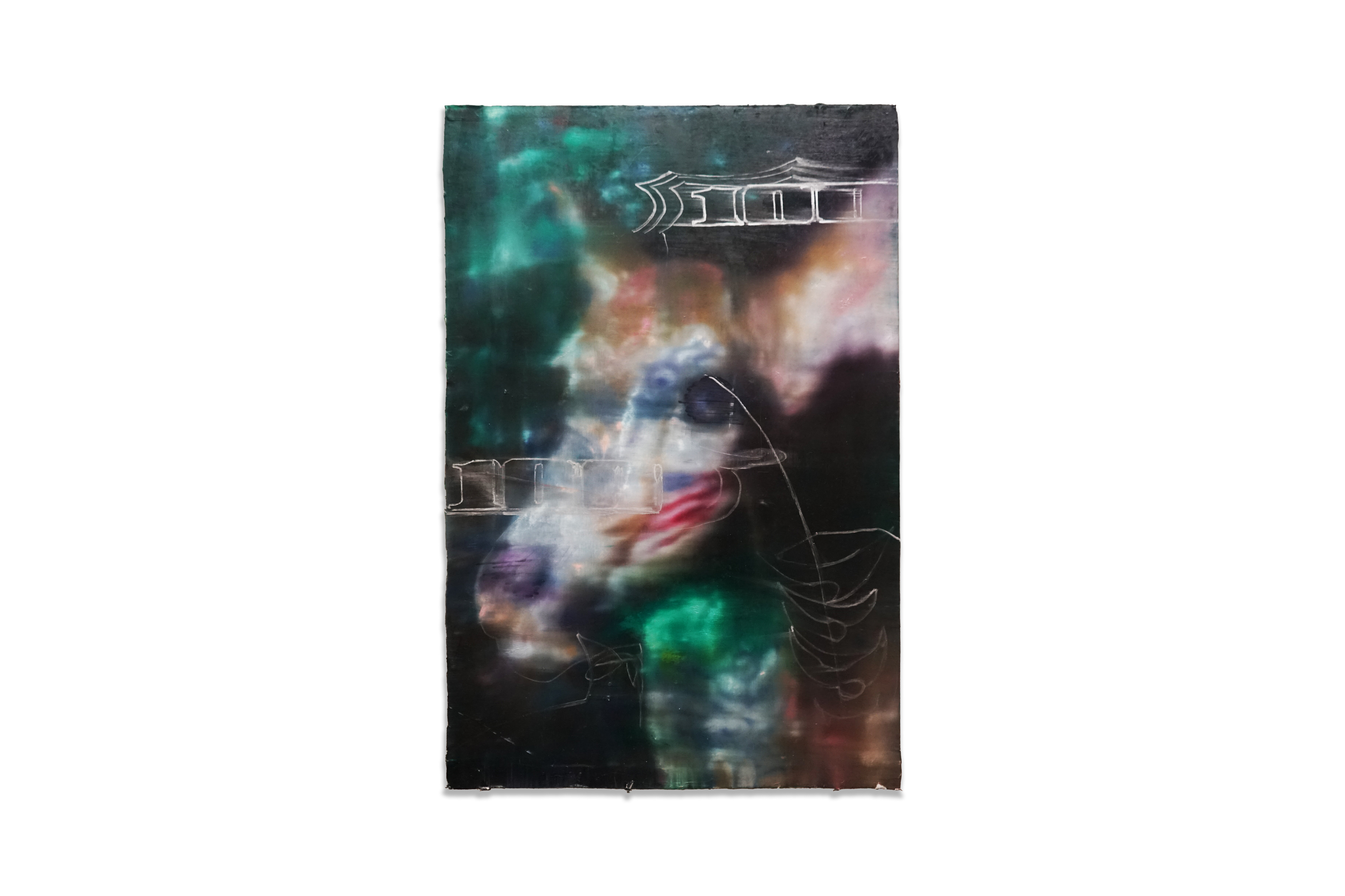 Deer, Harry Hugo Little, Oil and Marker on Panel, 40 x 60cm, 2026