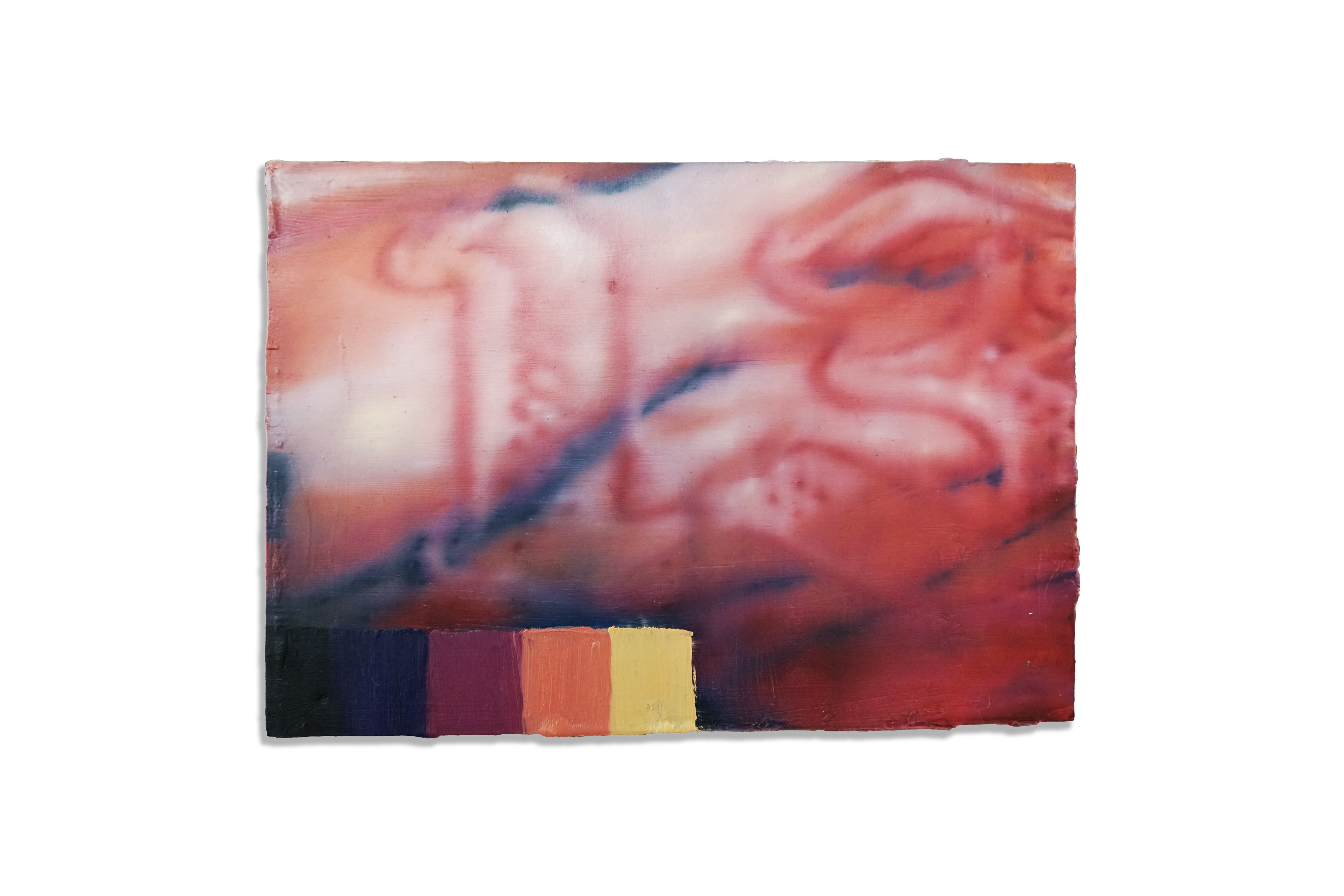 13 WITH PANTONE,  Harry Hugo Little, Oil on foam  & wooden panel, 26 x 18 cm, 2026