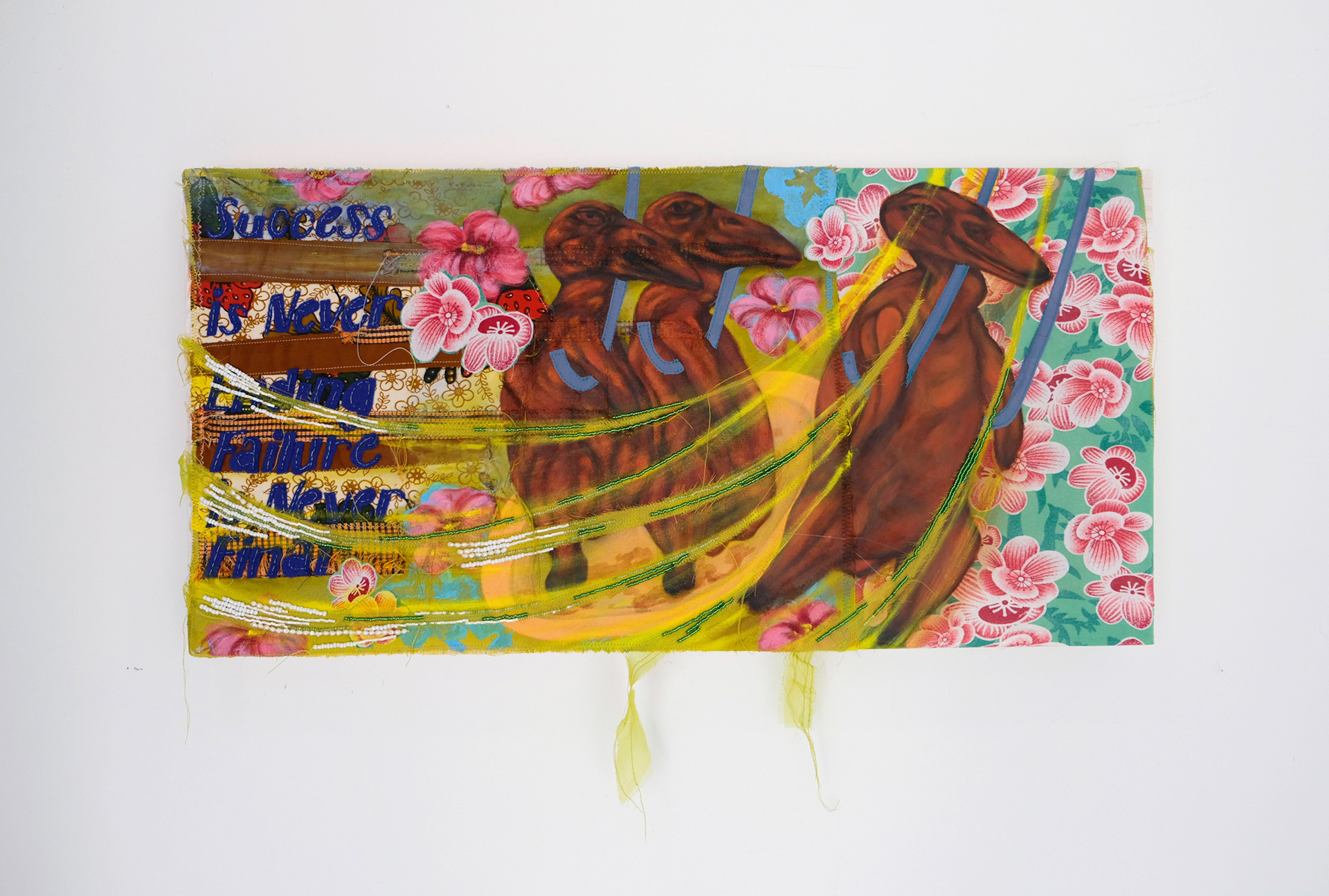 Leily Moghtader Mojdehi, 'Success is never ending, failure never final', mixed media, 80 x 100 cm