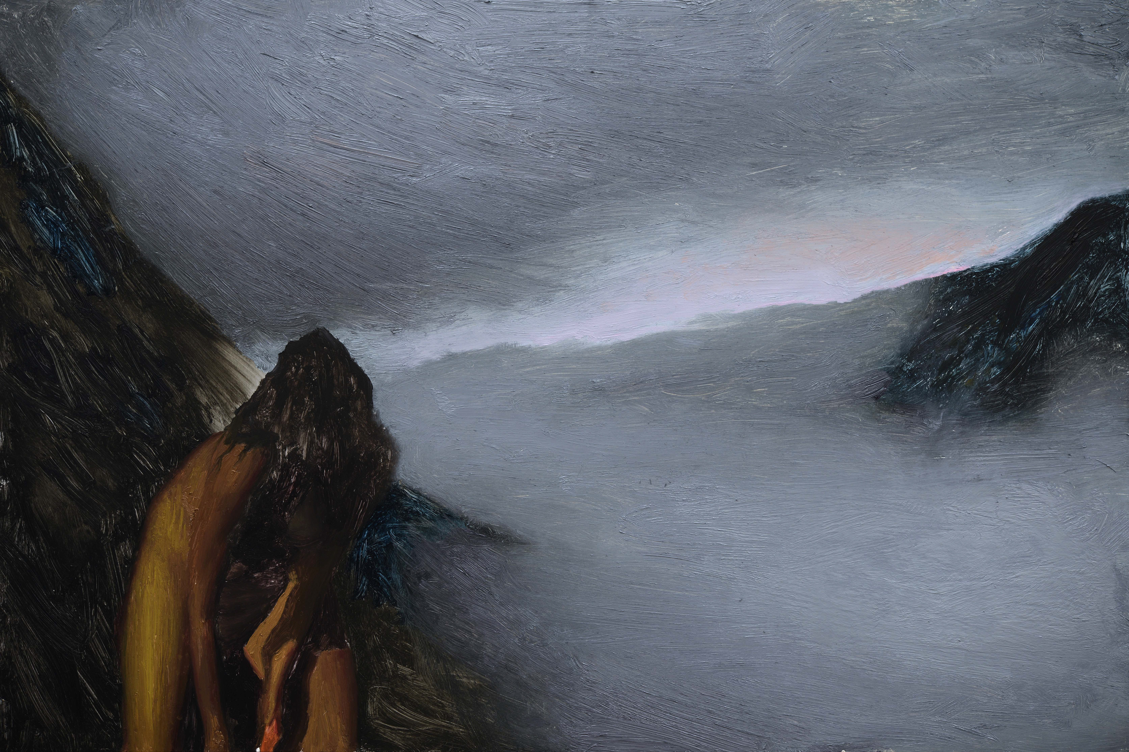 Naked Island 95, William Reinsch, Oil on aluminium, 30 x 40 cm, 2025